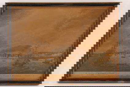 1762 An East View of Montreal Engraving by P Canot (1 of 4)