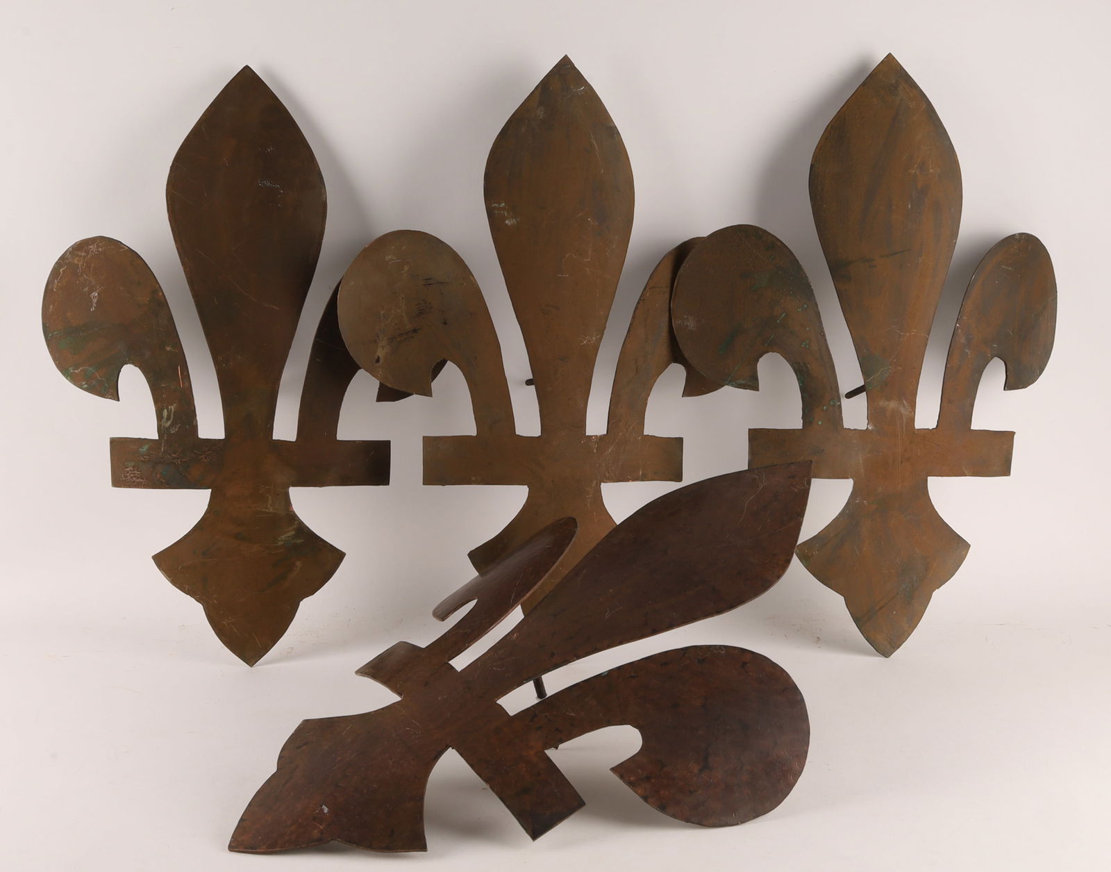 Large Copper Architectural Salvage Fleur De Lis (1 of 6)