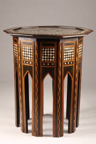 Antique Moroccan Moorish Octagonal Inlaid Table (1 of 9)