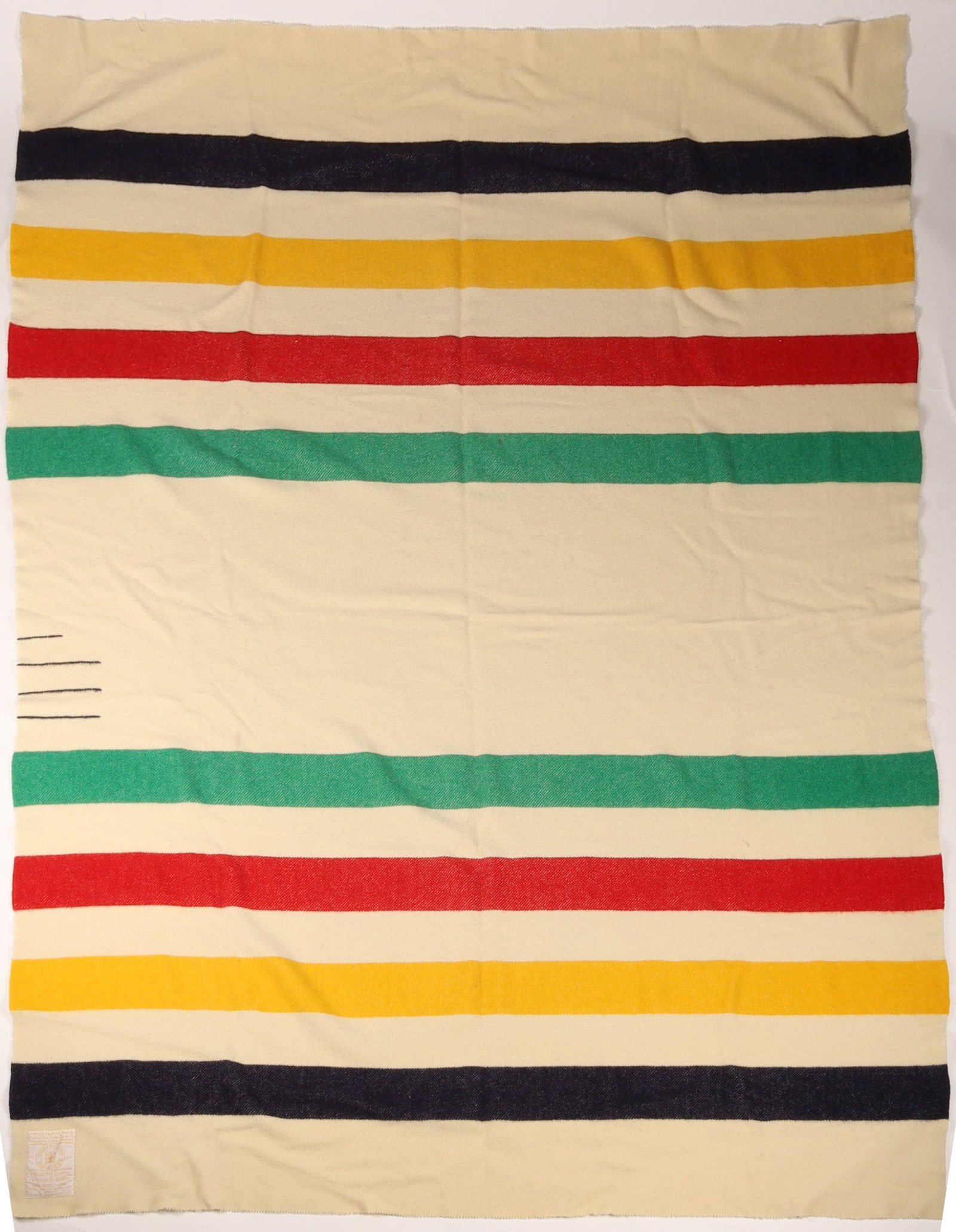 Twin Hudson Bay Striped 3.5 Point Wool Blanket (1 of 4)