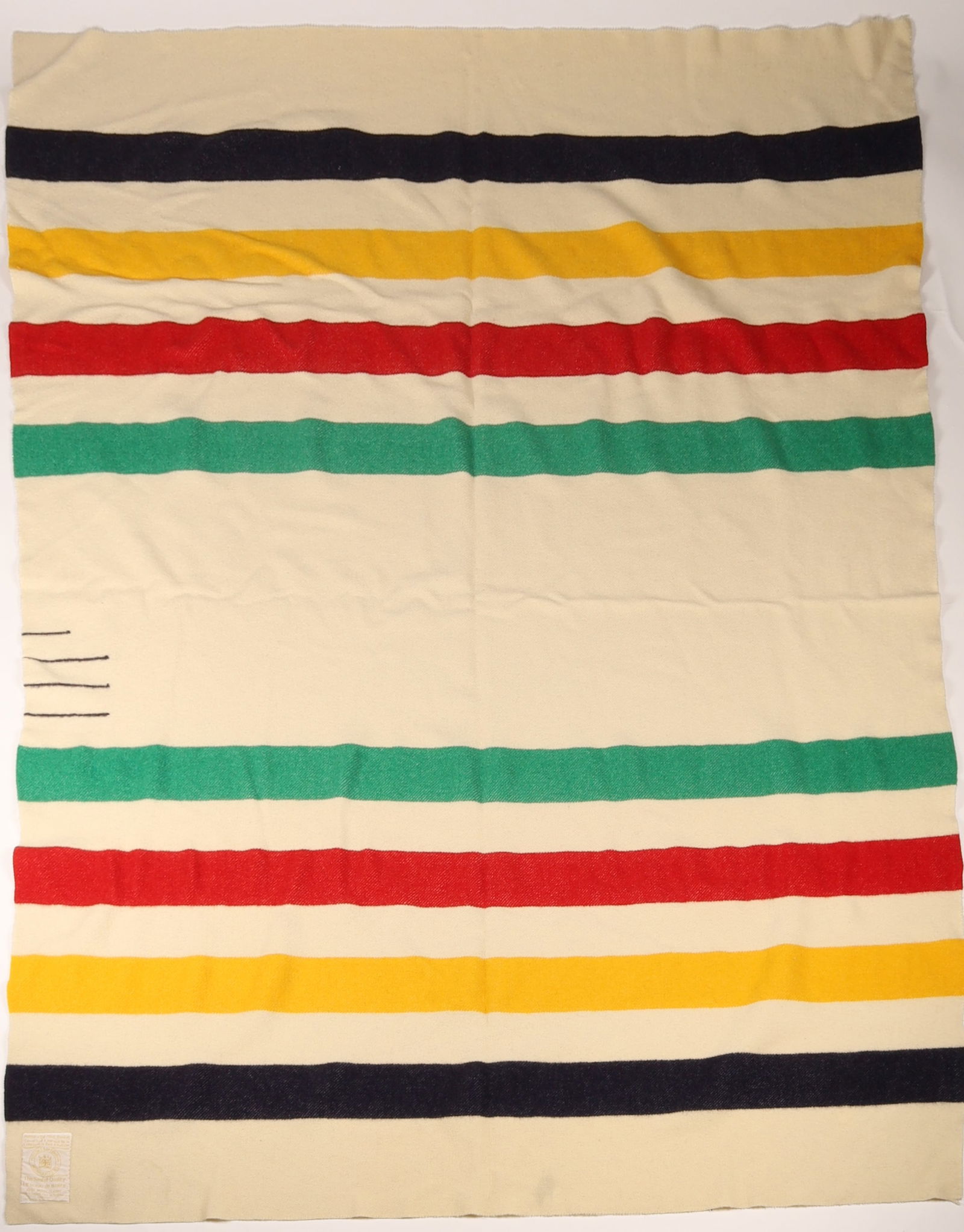 Twin Hudson Bay Striped 3.5 Point Wool Blanket (1 of 4)
