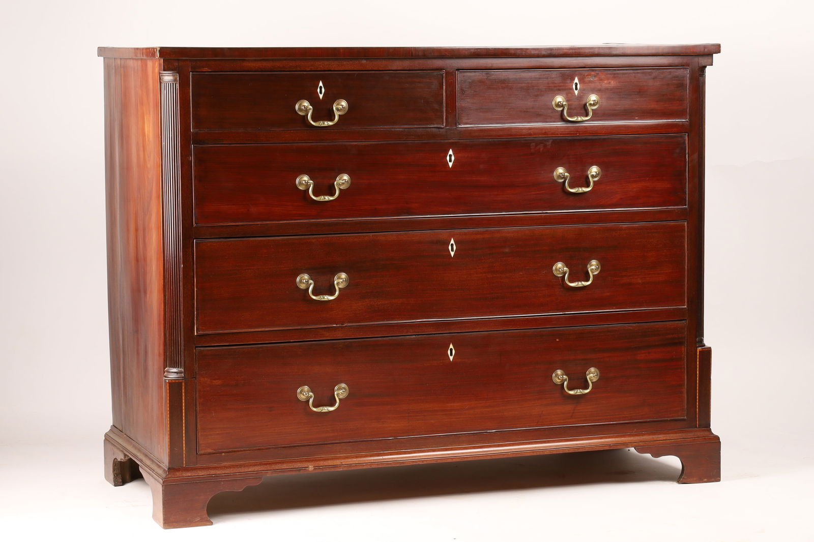 Antique George III Mahogany Chest of Drawers (1 of 6)