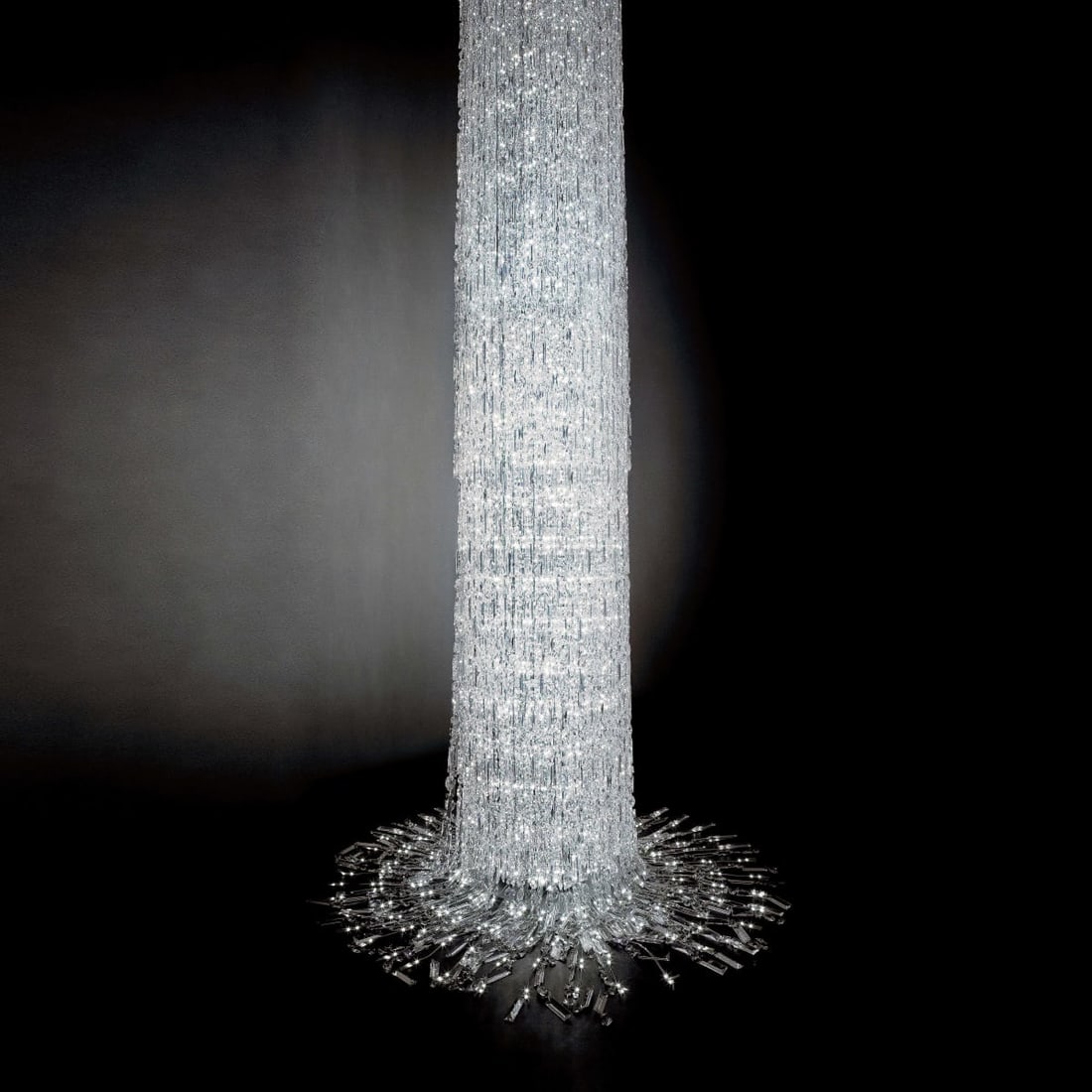 Swarovski Crystal Cascade Single Light Chandelier (1 of 6)