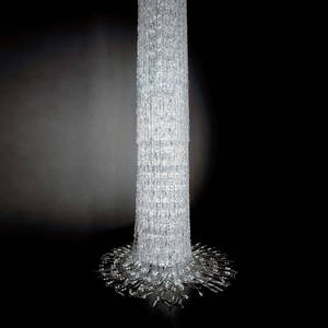 Swarovski Crystal Cascade Single Light Chandelier