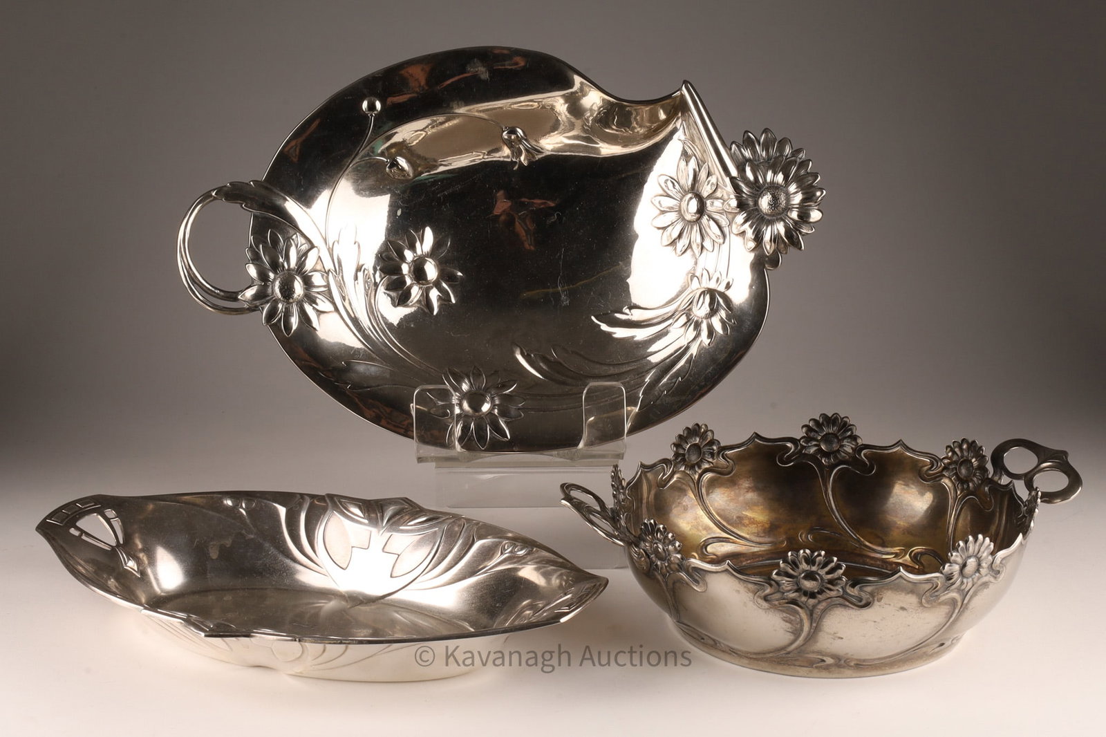 Collection Art Nouveau Jugendstil WMF Silver Trays (1 of 7)