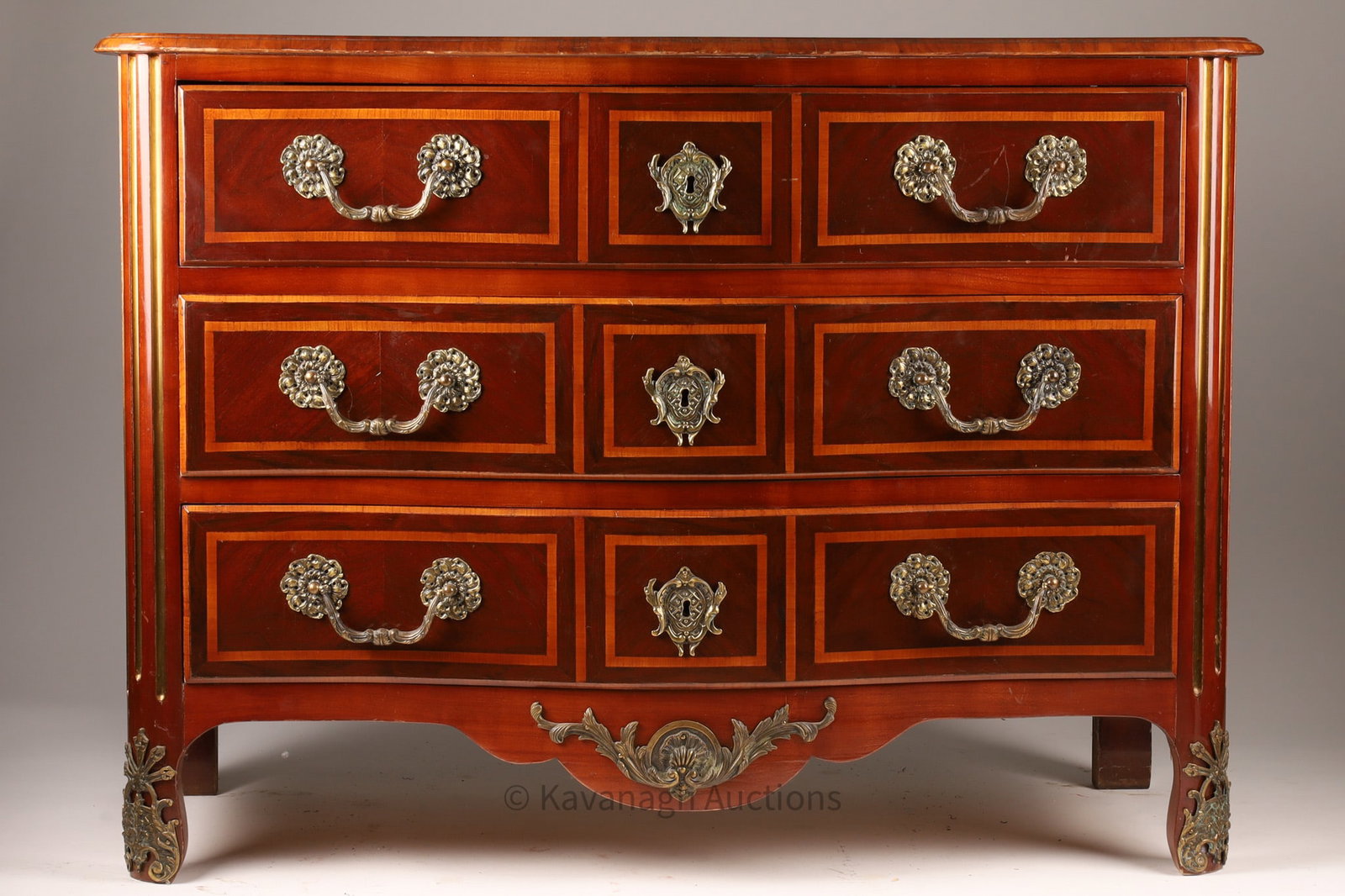 Antique French Louis XV Style Chest of Drawers (1 of 7)