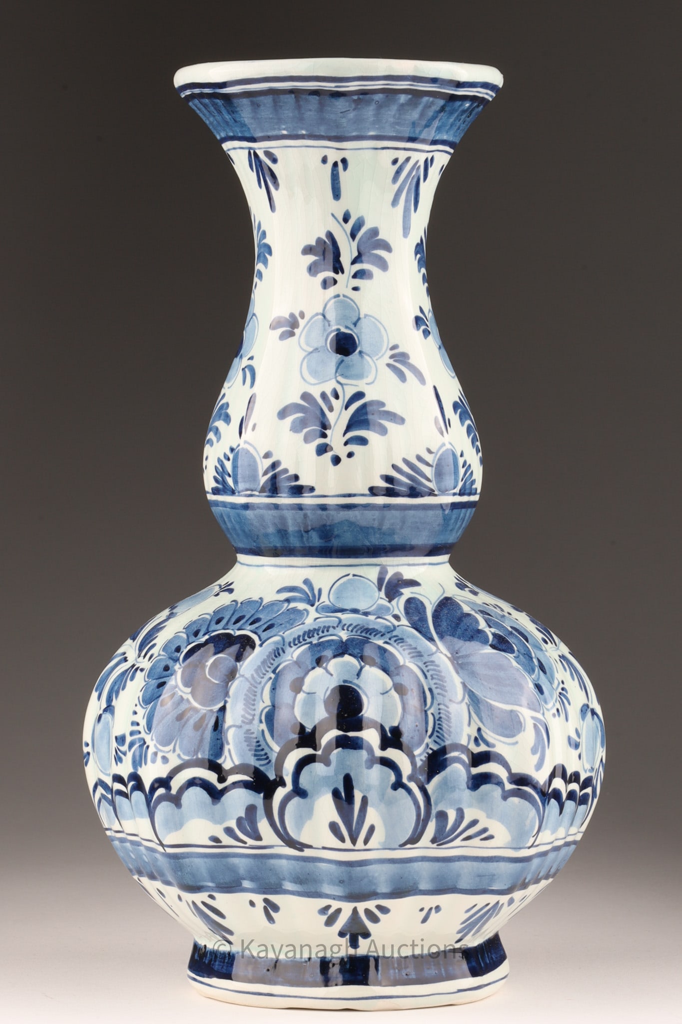 Delft Holland Hand Painted Blue and White Vase (1 of 7)