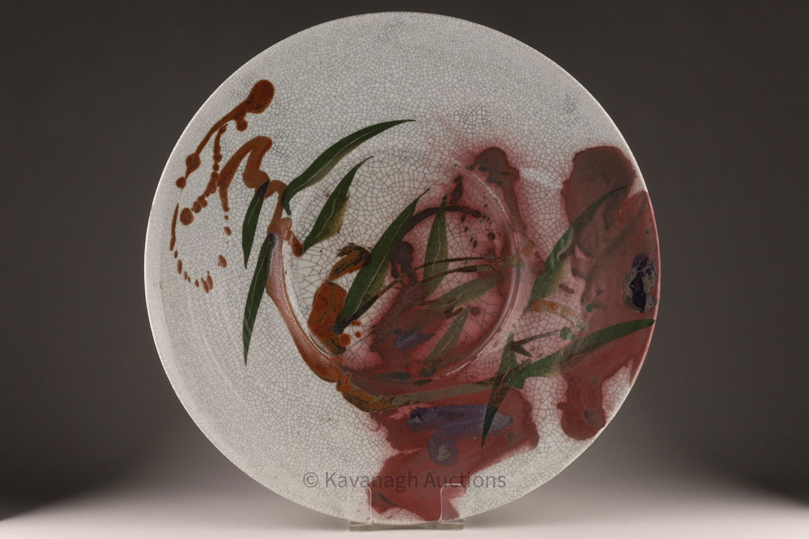 Huge Signed Crackled Studio Art Pottery Bowl (1 of 10)