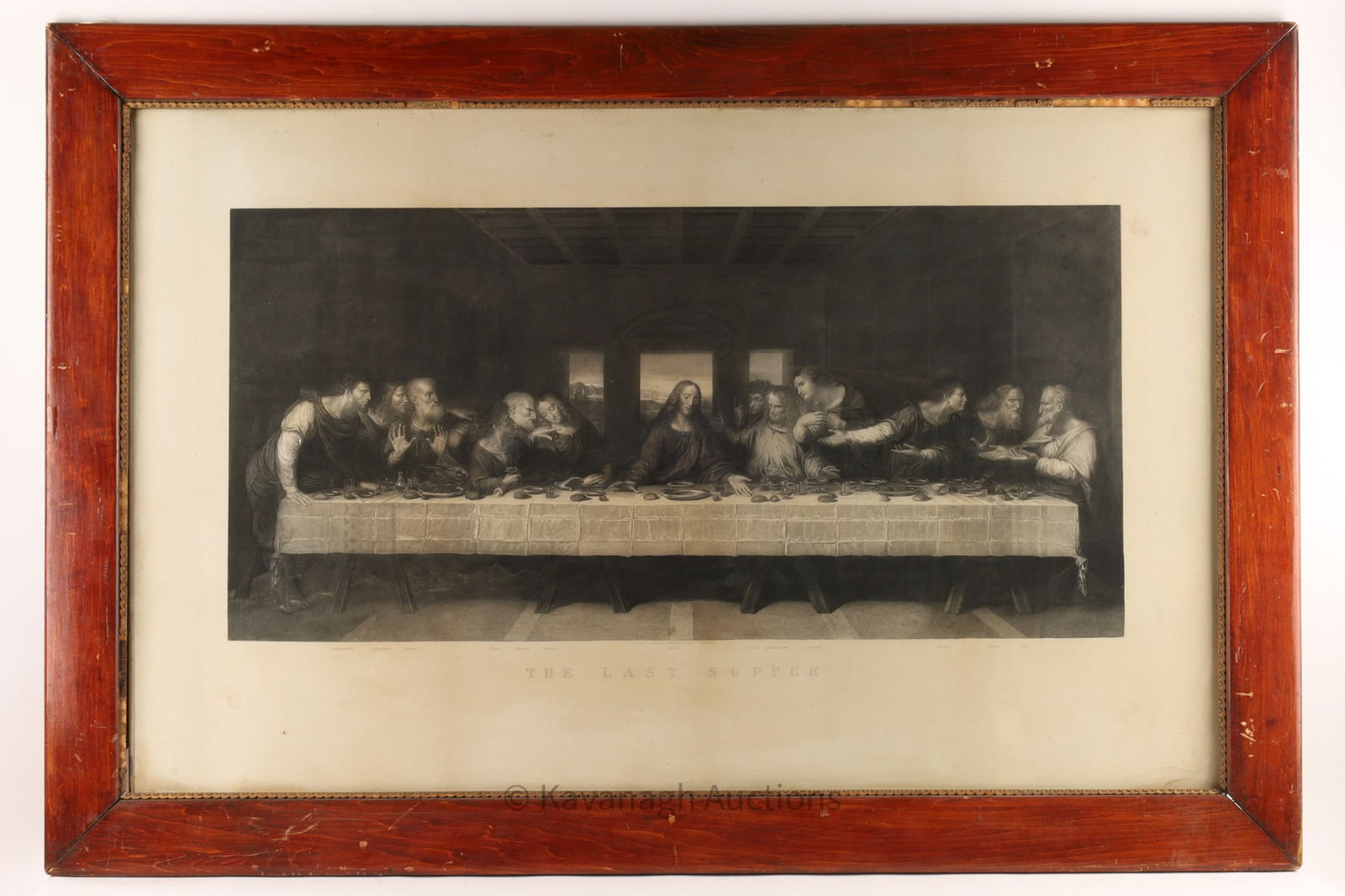 Antique 1880 The Last Supper Engraving, New York (1 of 8)