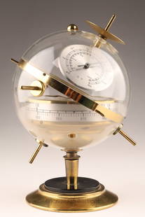 Mid Century W. Germany Sputnik Weather Station: Mid Century W. Germany Sputnik Weather Station. 8 inches H x 6 W.