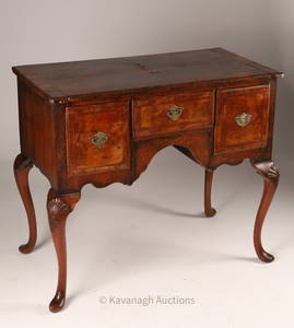 18th C Antique English Queen Anne Walnut Lowboy