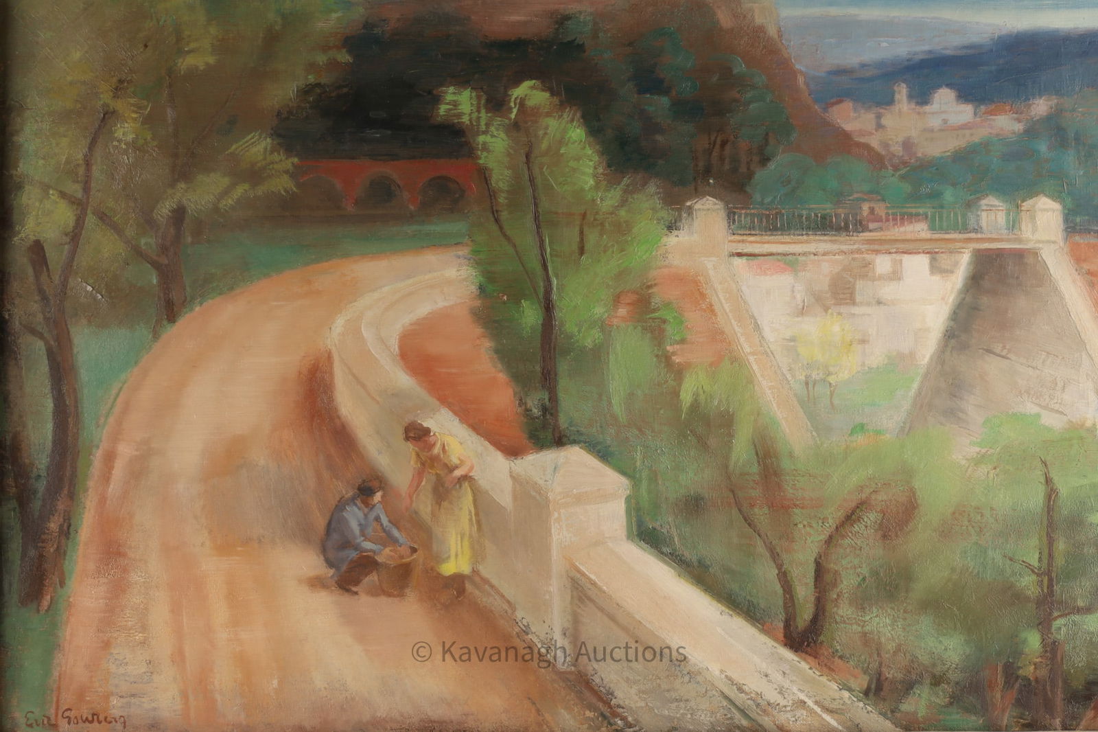 MCM Impressionist European Landscape Painting (1 of 6)