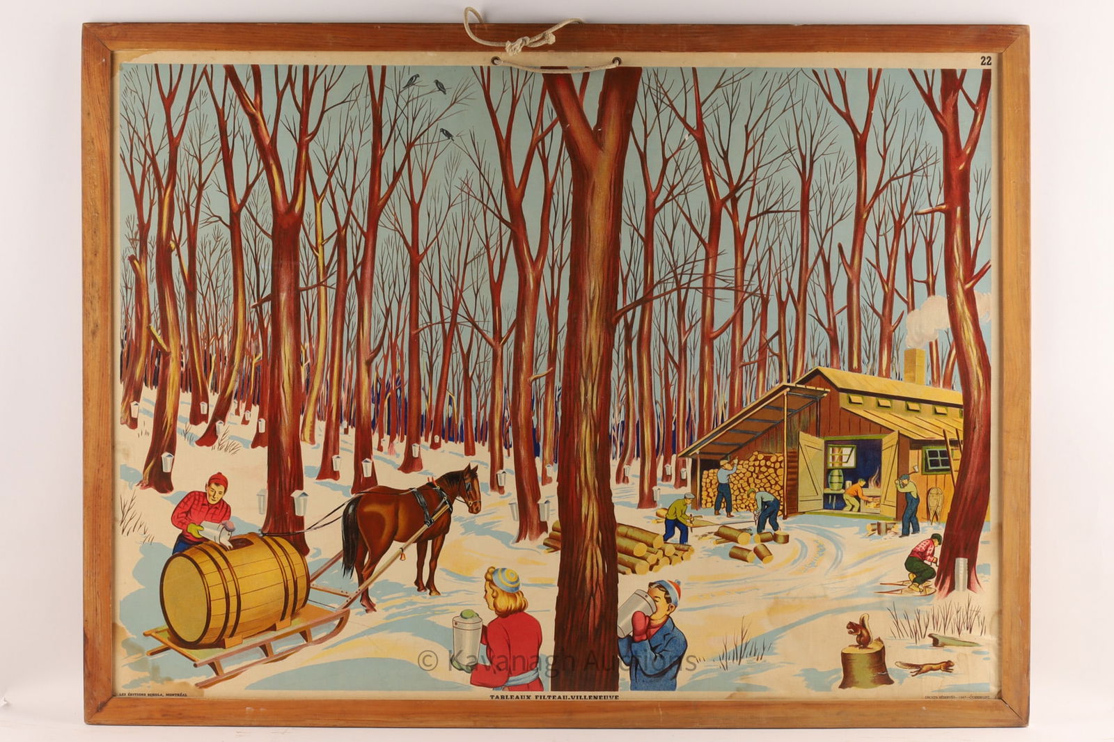 Large 1947 Tableaux Filteau-Villeneuve Poster (1 of 11)