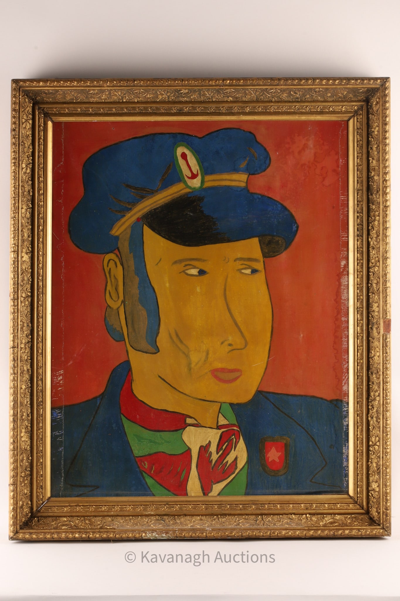 Large Modernist Expressionist Sea Captain Portrait (1 of 9)