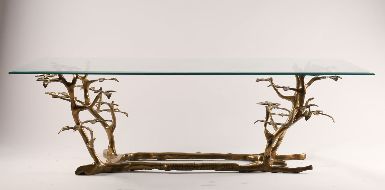 Hollywood Regency Style Brass Branch Coffee Table (1 of 13)