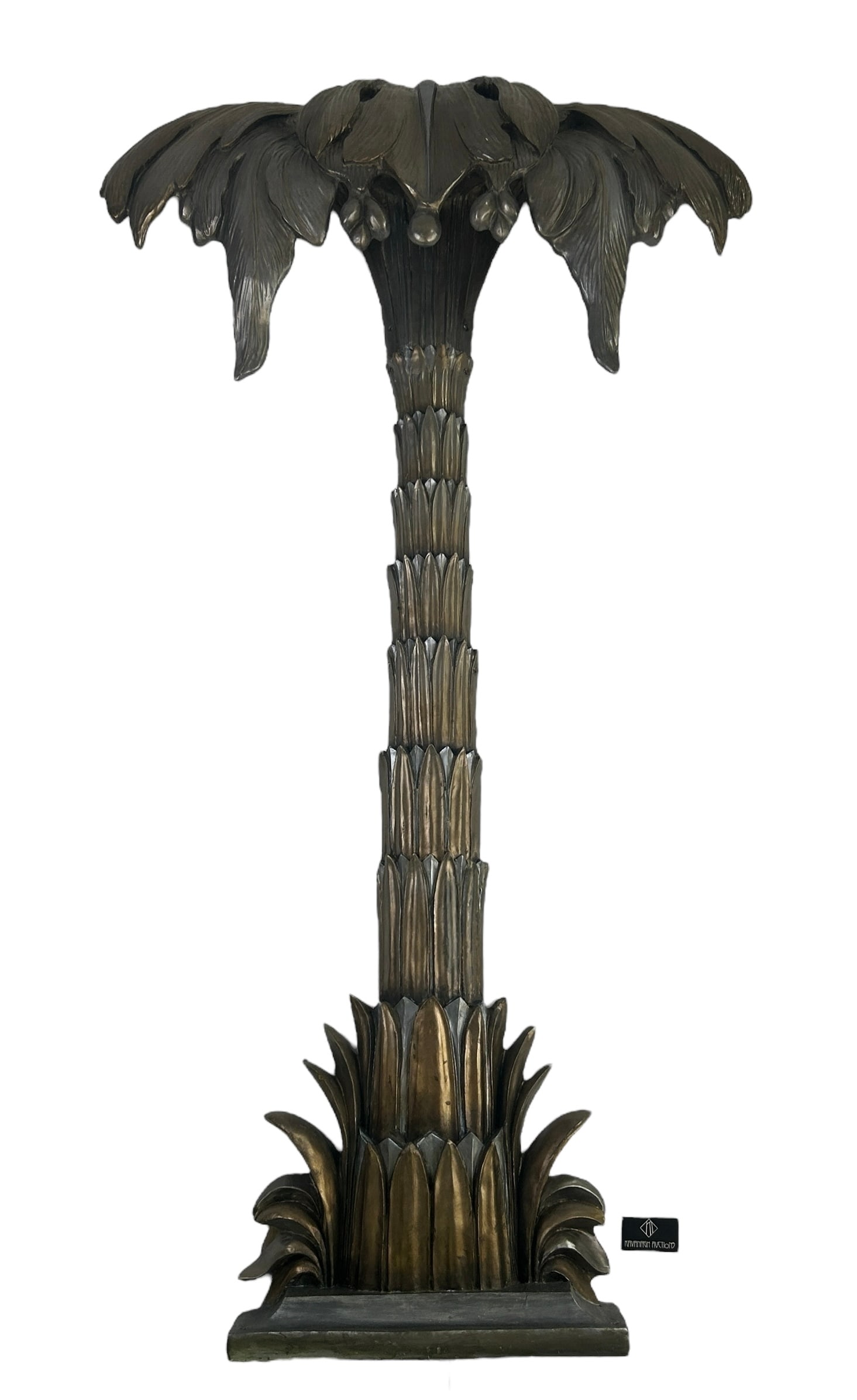 Maison Jansen Style Silver Gilt Palm Tree Lamp (1 of 10)
