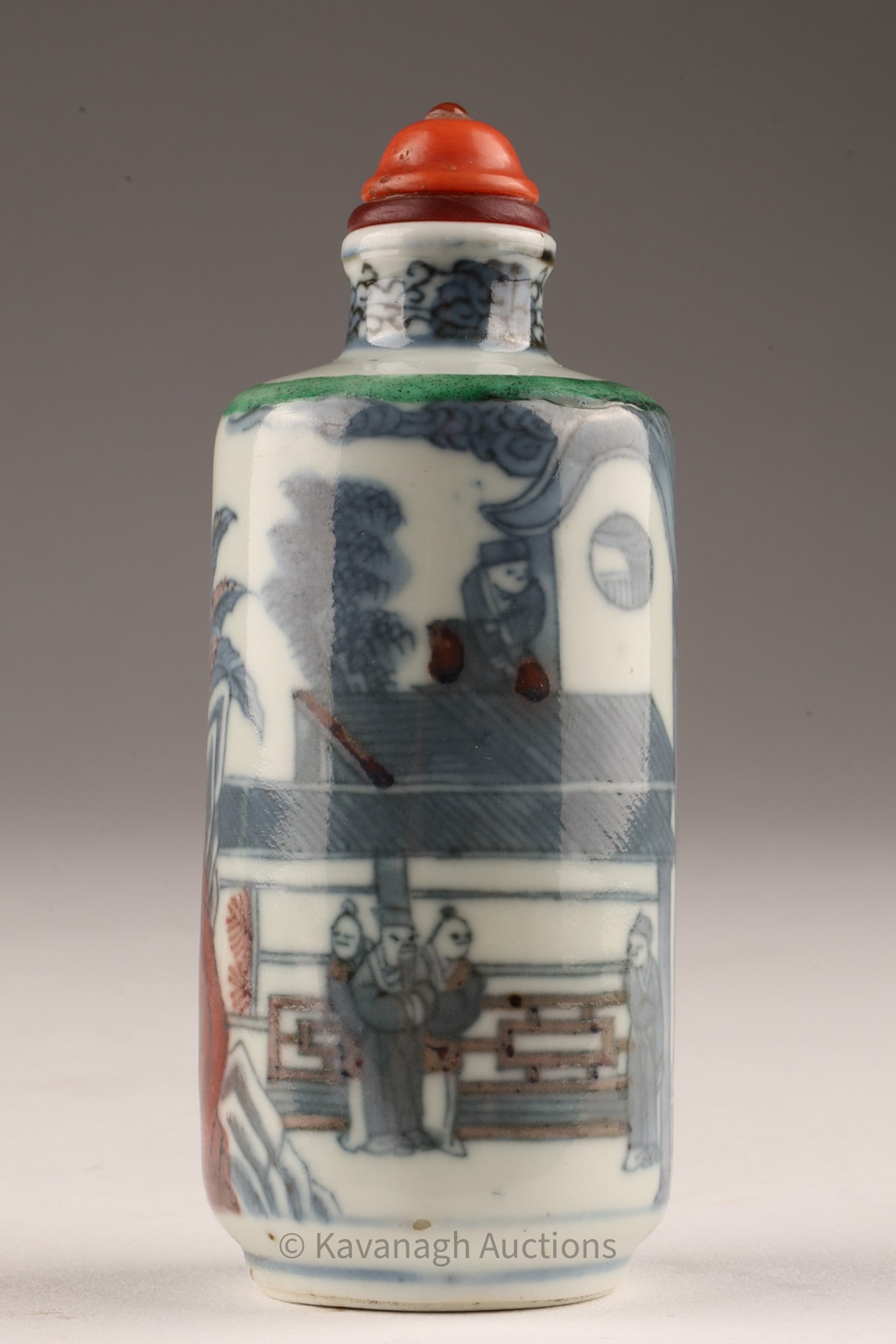 Chinese Blue and Red Underglaze Snuff Bottle (1 of 8)