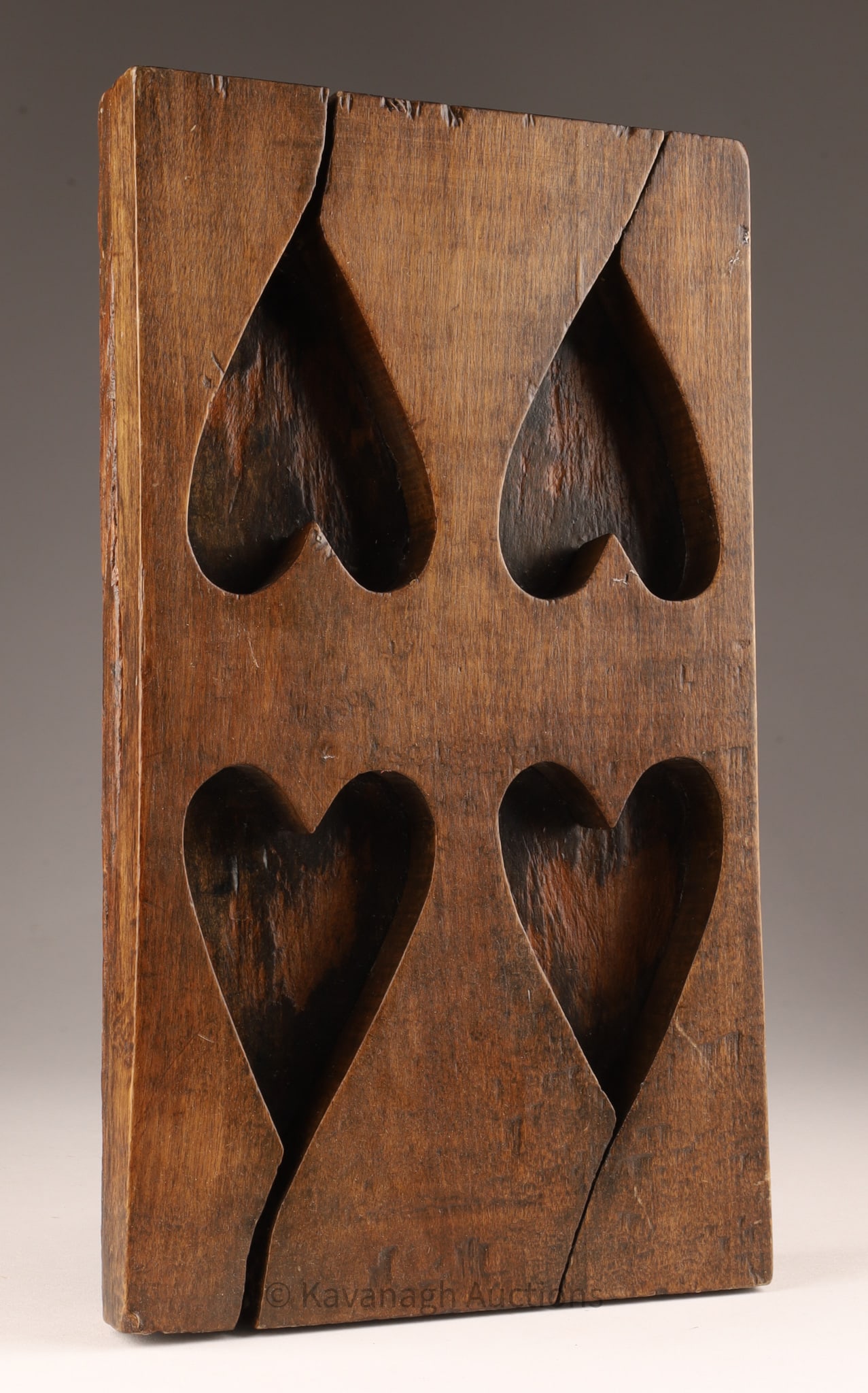 19th C Quebec Maple Sugar Heart Mold C. 1880 (1 of 6)