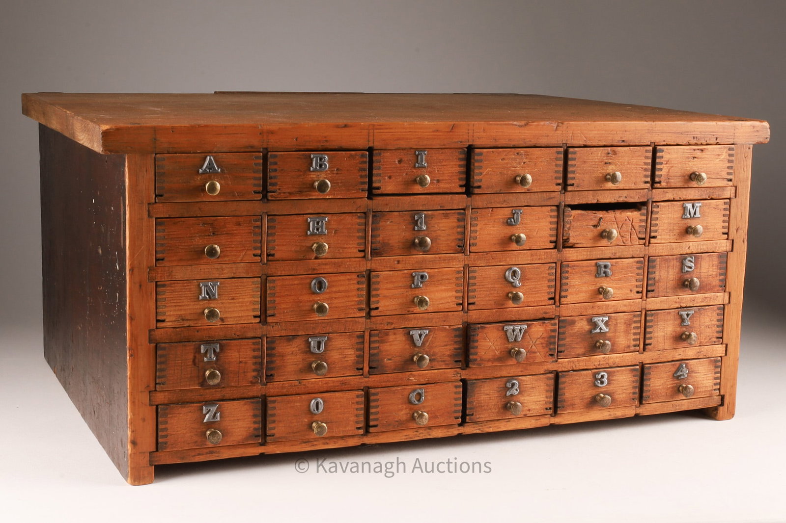 Industrial Small Bank of Drawers Typesetters (1 of 7)