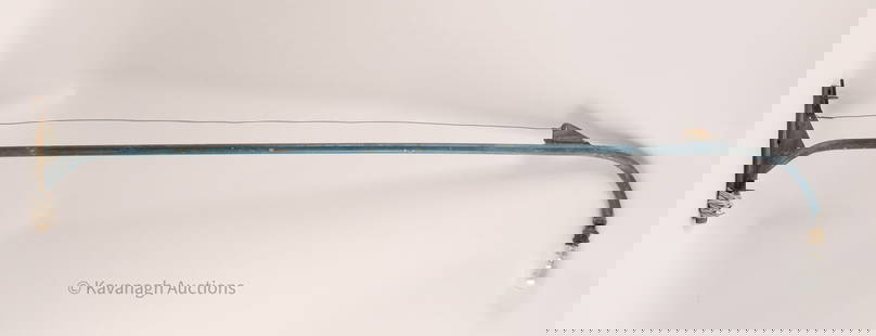 Attr. Jean Prouve Potence Swing-arm Wall Lamp: Attributed to Jean Prouve (1901 - 1984) potence swing-arm wall lamp also referred to as a Jib lamp. Attributed to Les Ateliers Jean Prouve in France, ca. 1940-1950. It features a swingable long arm cu