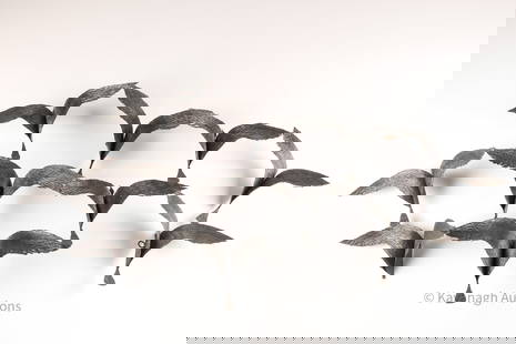 Mid Century Curtis Jere Style Birds in Flight: Mid Century Curtis Jere Style Birds in Flight Wall Art Sculpture. 48 inches W x 22 H x 9 deep.