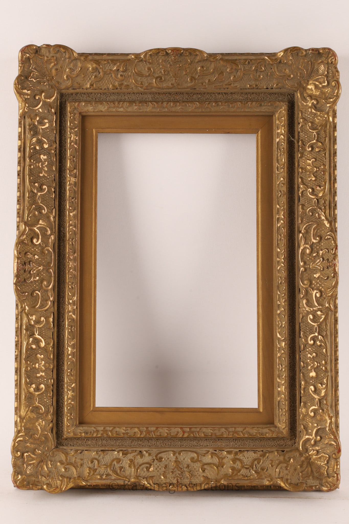 Small Antique Gilded Ornate Frame for Painting (1 of 4)