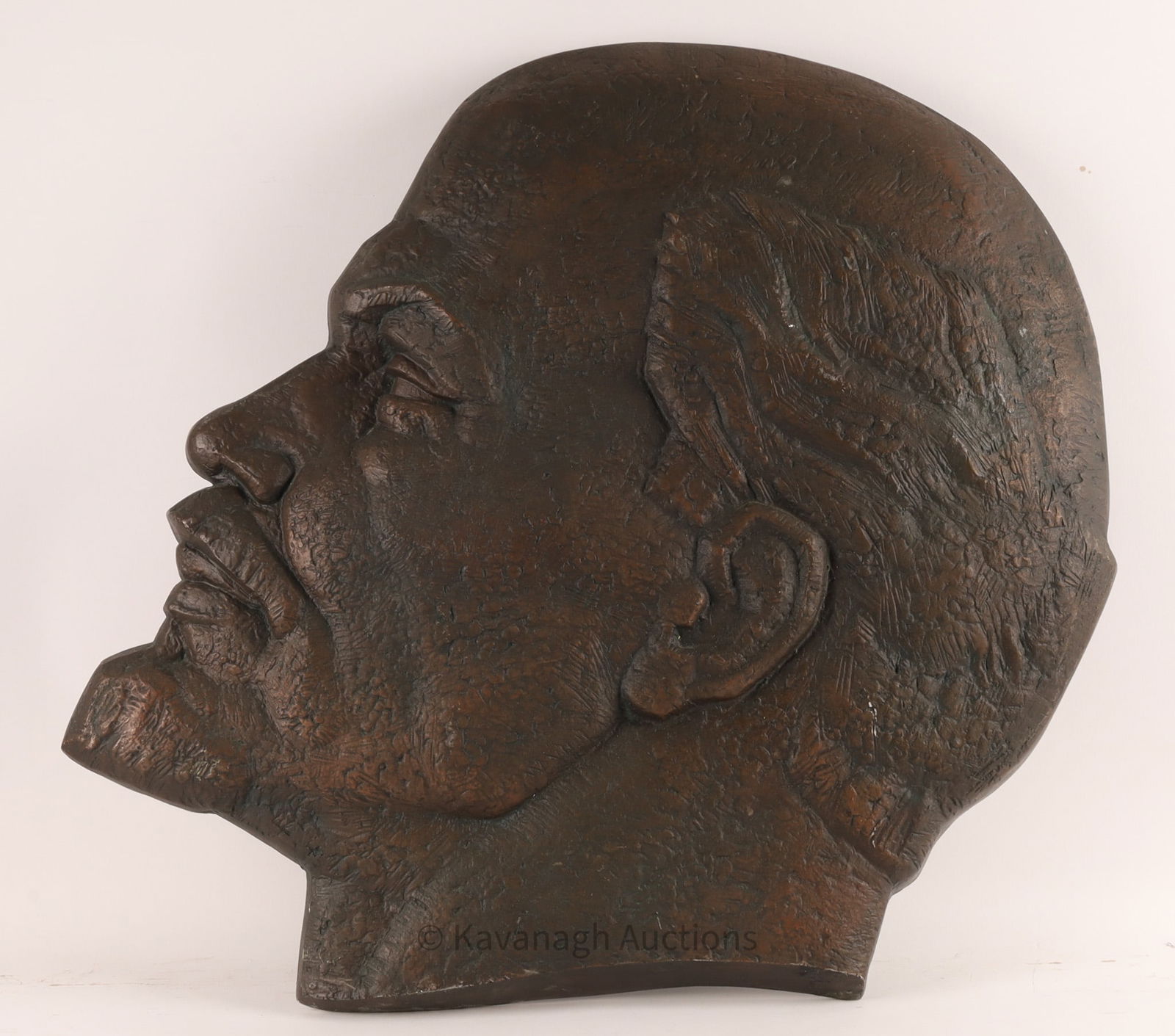 Monumental Metal Bas Relief of Lenin (1 of 6)