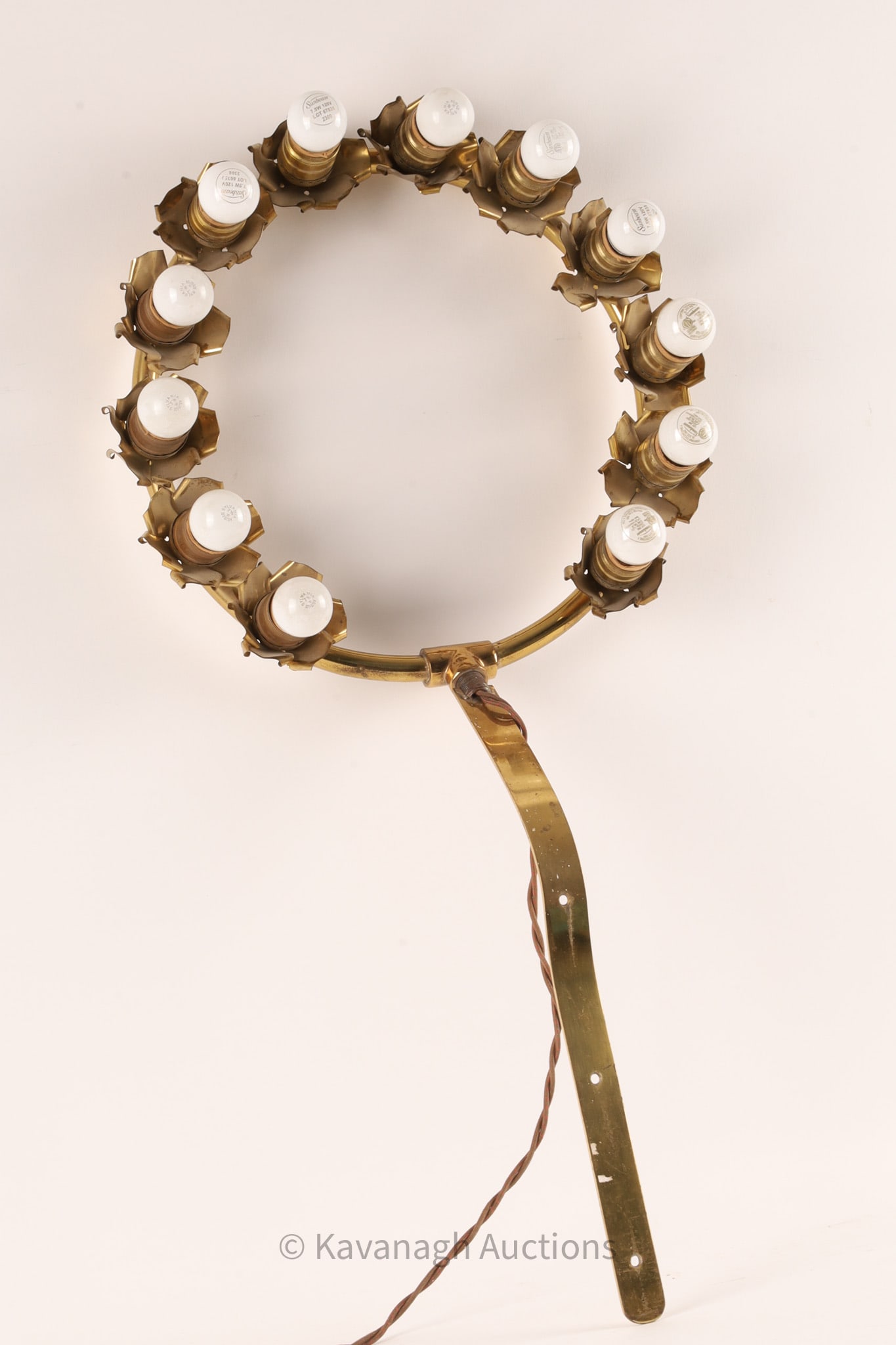 Virgin Mary Statue Brass 12 Light Halo Crown (1 of 7)