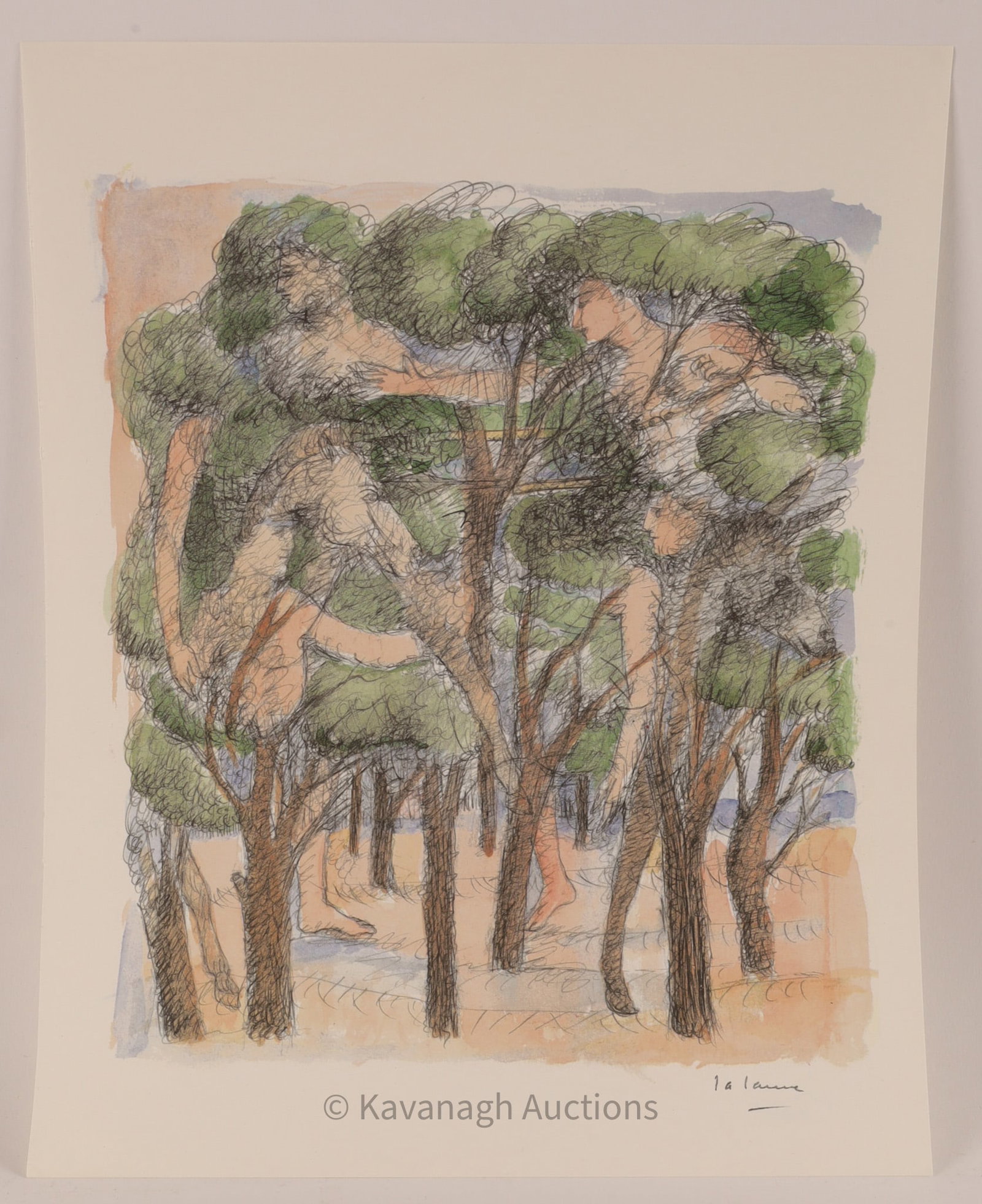 Francois Xavier Lalanne (1927-2008) Dioscuresca: Signed in the plate FXL titled Les Dioscures measuring 30,5 x 24,5 cm. It is based on the twin half-brothers of Greek and Roman myth, Castor and Pollux, often depicted as divinities that protect sailo