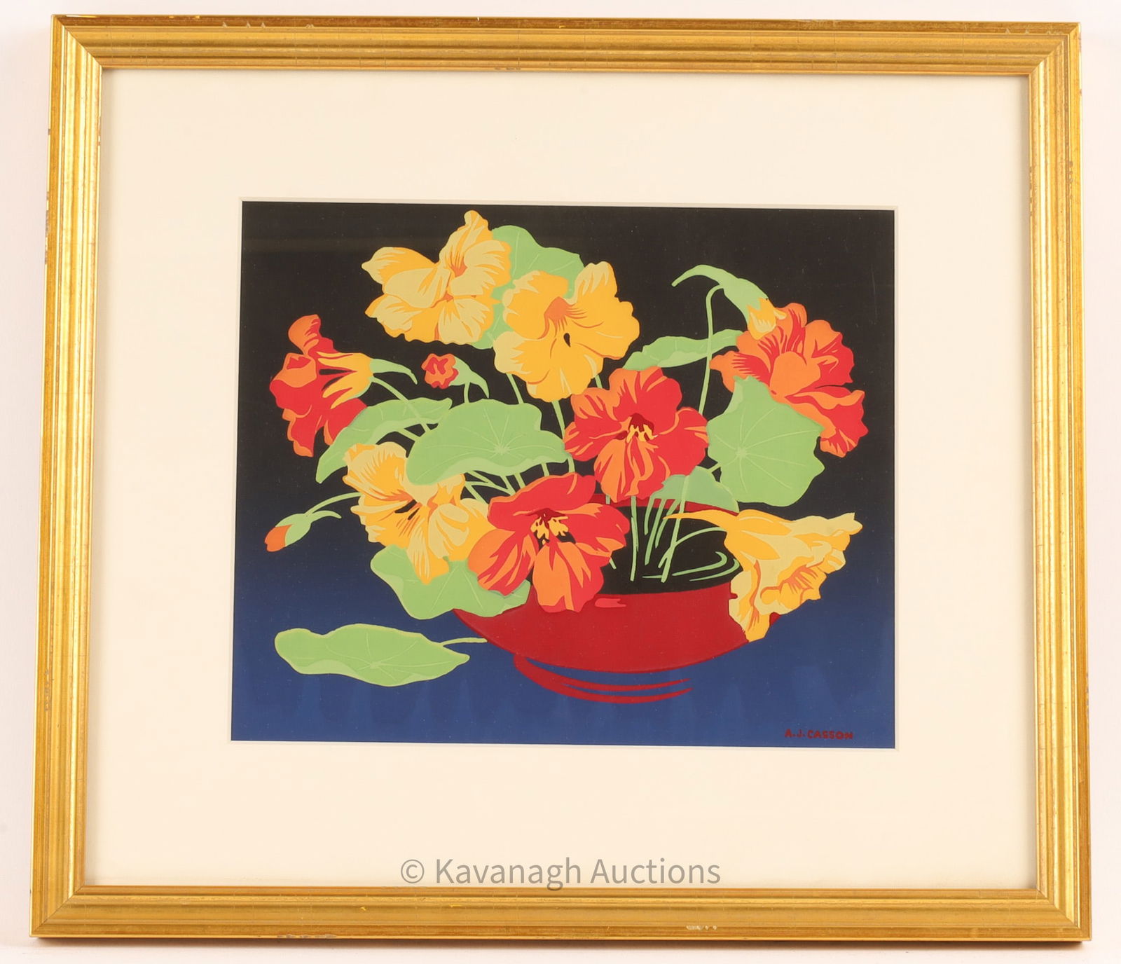 Alfred Joseph Casson Nasturtiums Silkscreen (1 of 5)