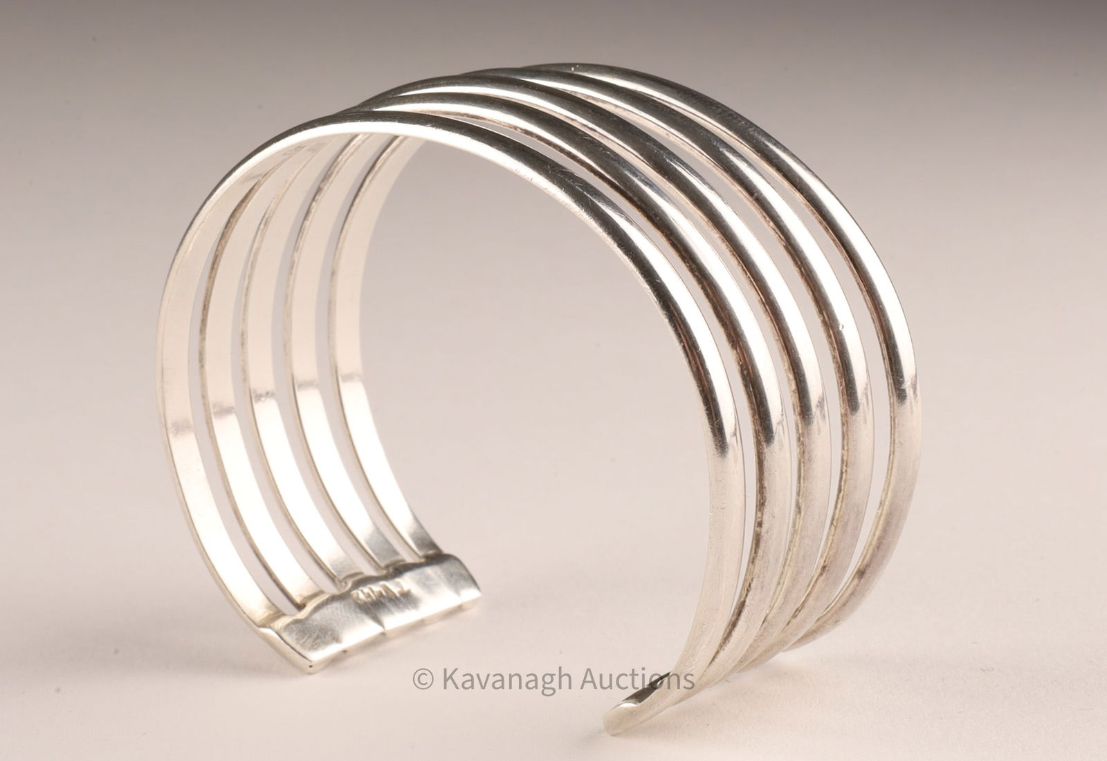 Mexican Taxco Sterling Modernist Cuff Bracelet (1 of 7)