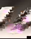 Monies Amethyst Hardwood Pyramid Statement Necklace