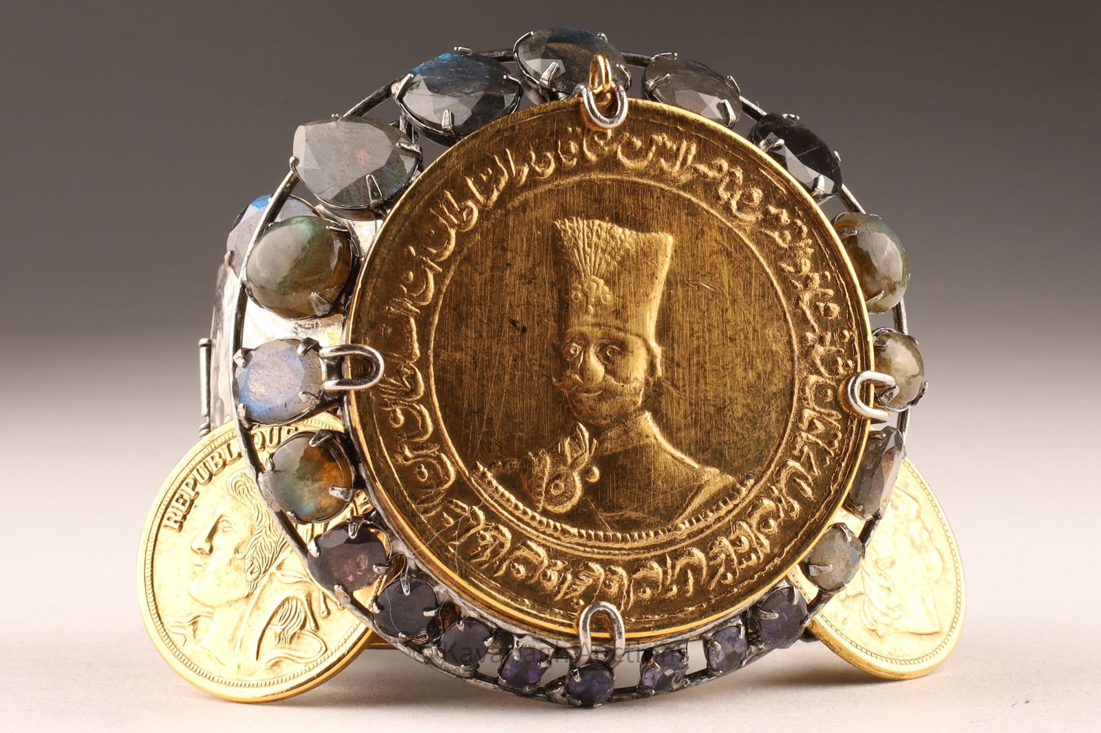 Iradj Moini Fantasy Coin Labradorite Cuff Bracelet (1 of 7)