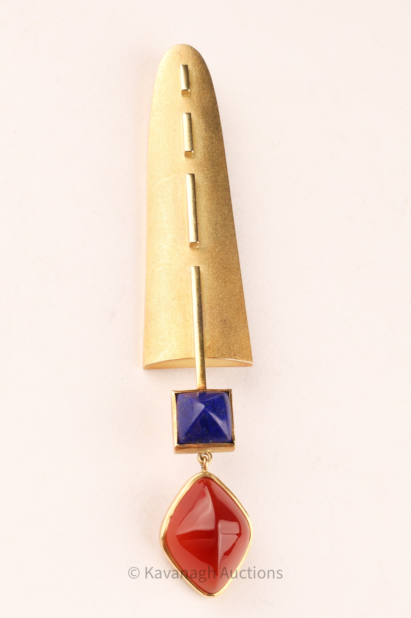 Janis Kerman Art Deco Style 18K Brooch (1 of 6)