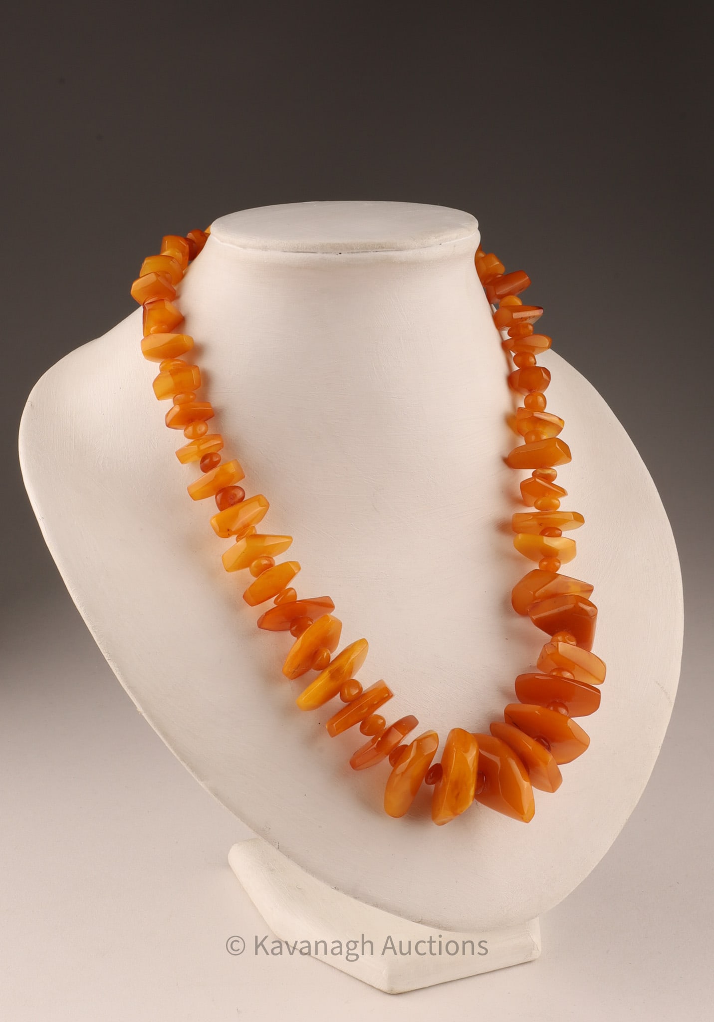 Freeform Amber Chunk Bead Necklace (1 of 7)