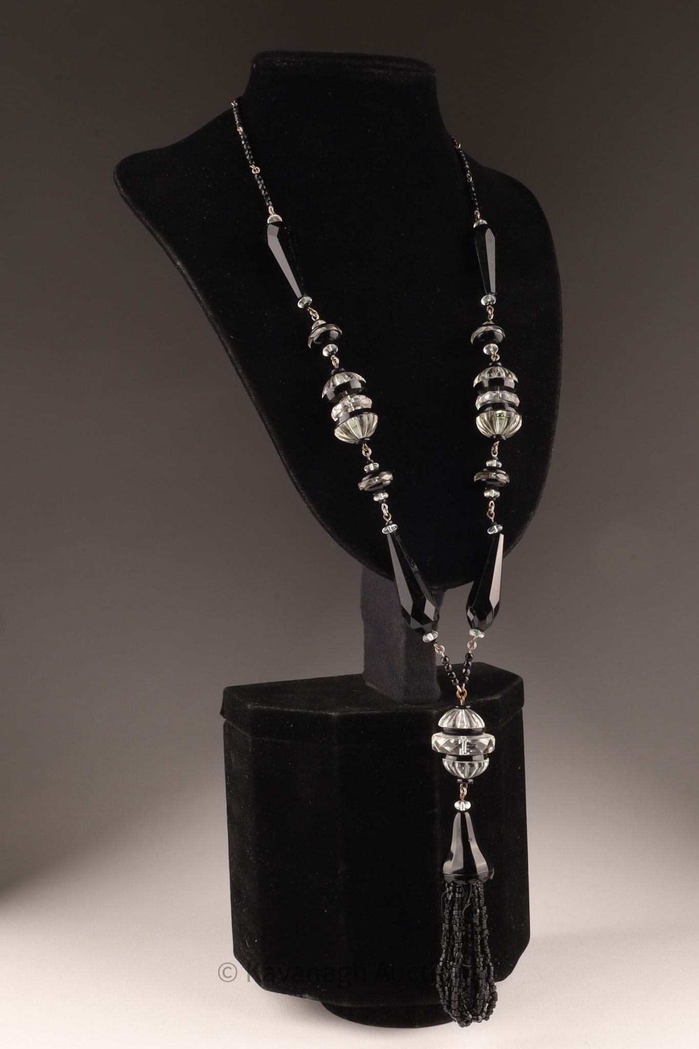 Art Deco Period Czech Facet Cut Crystal Necklace (1 of 7)