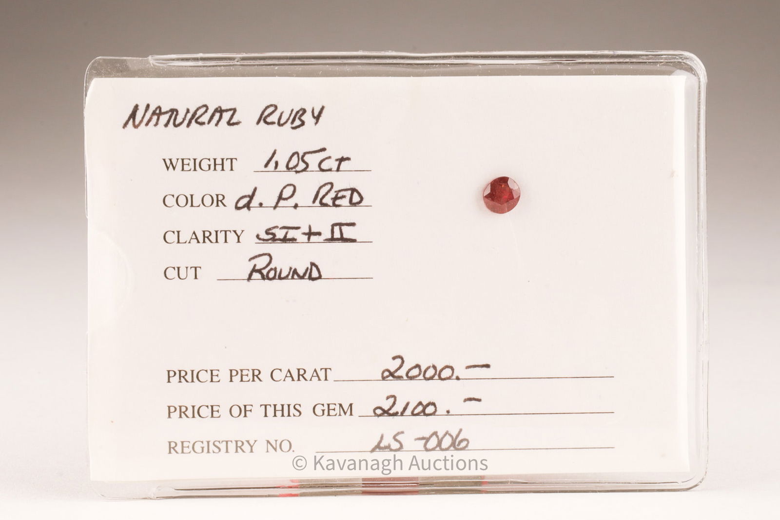 Natural Red Ruby 1.05 Carats (1 of 4)