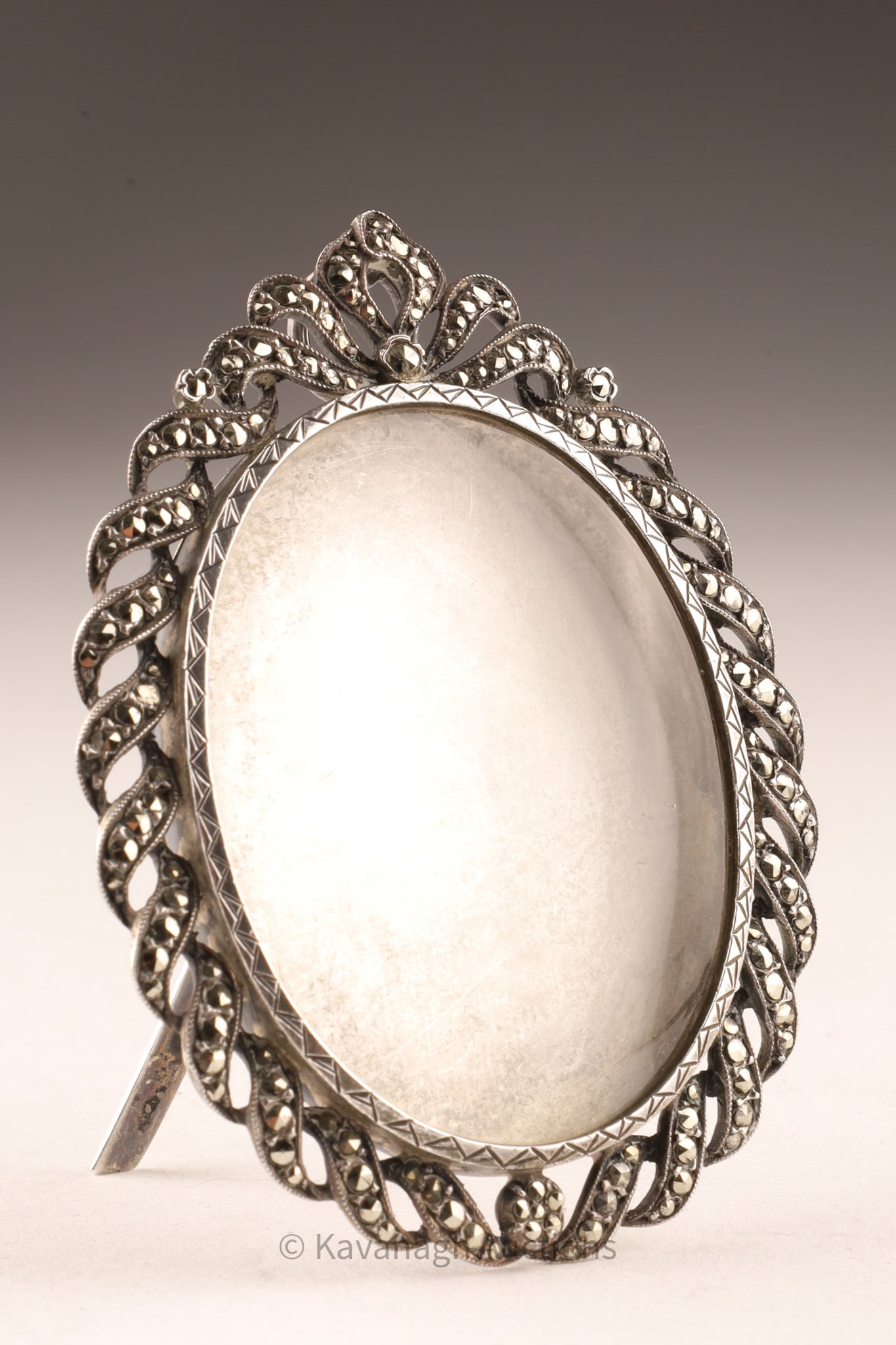 Victorian Small Silver Marcasite Picture Frame (1 of 6)