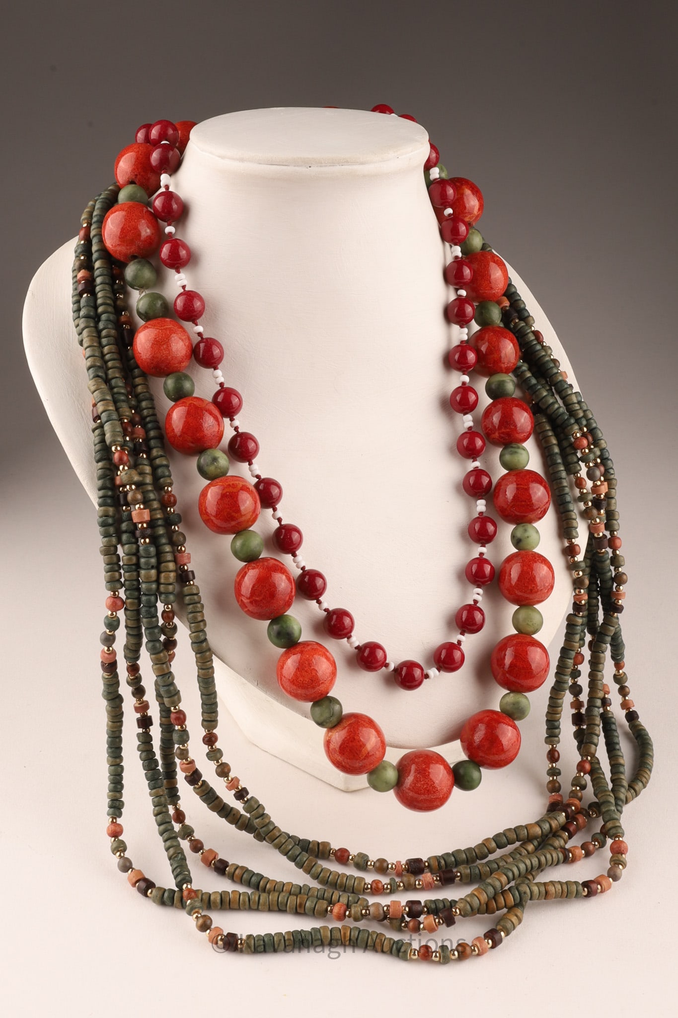 A lot of Three Bead Necklaces (1 of 7)