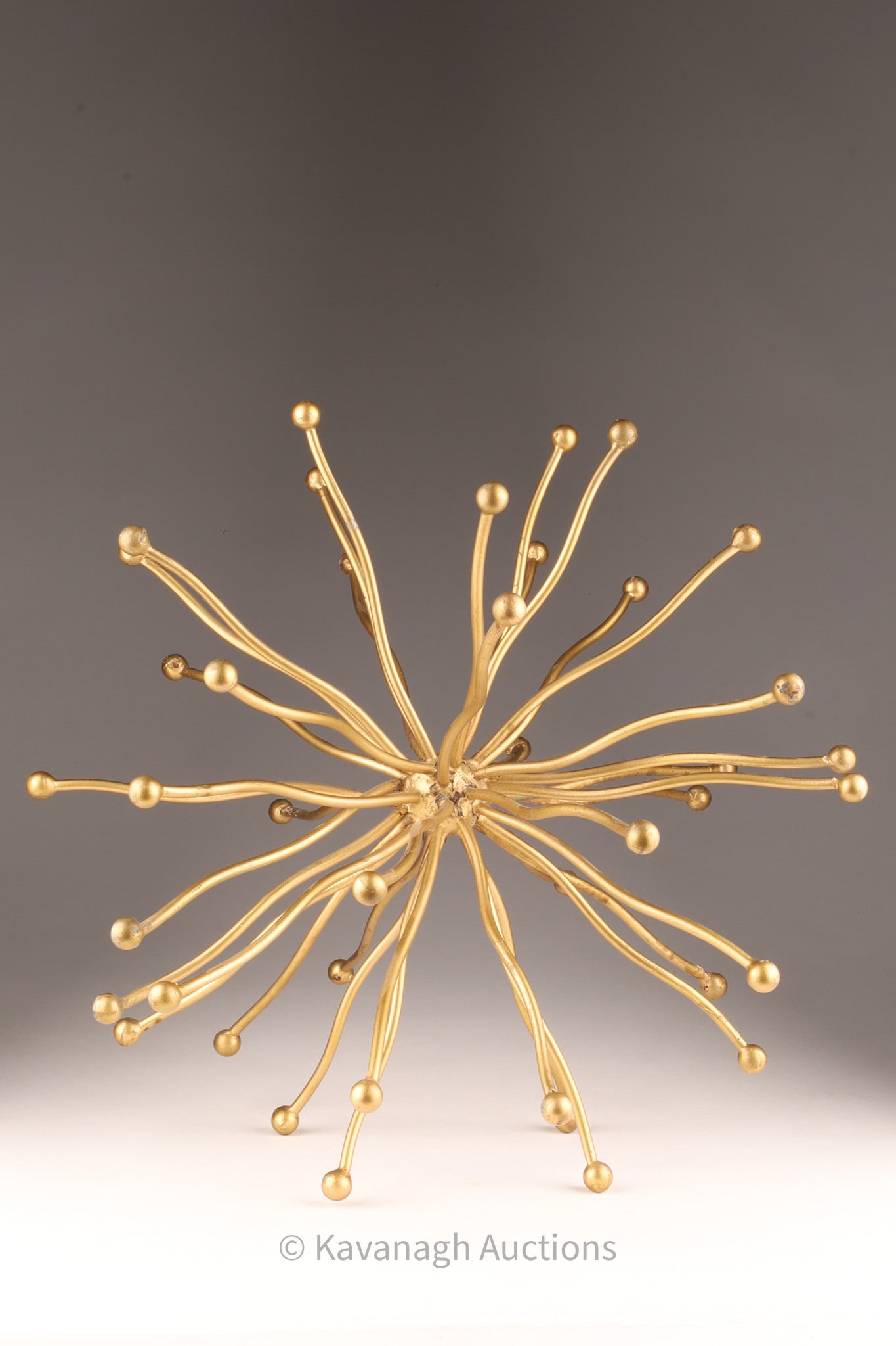Mid Century Modernist Style Brass Starburst Sculpture (1 of 7)