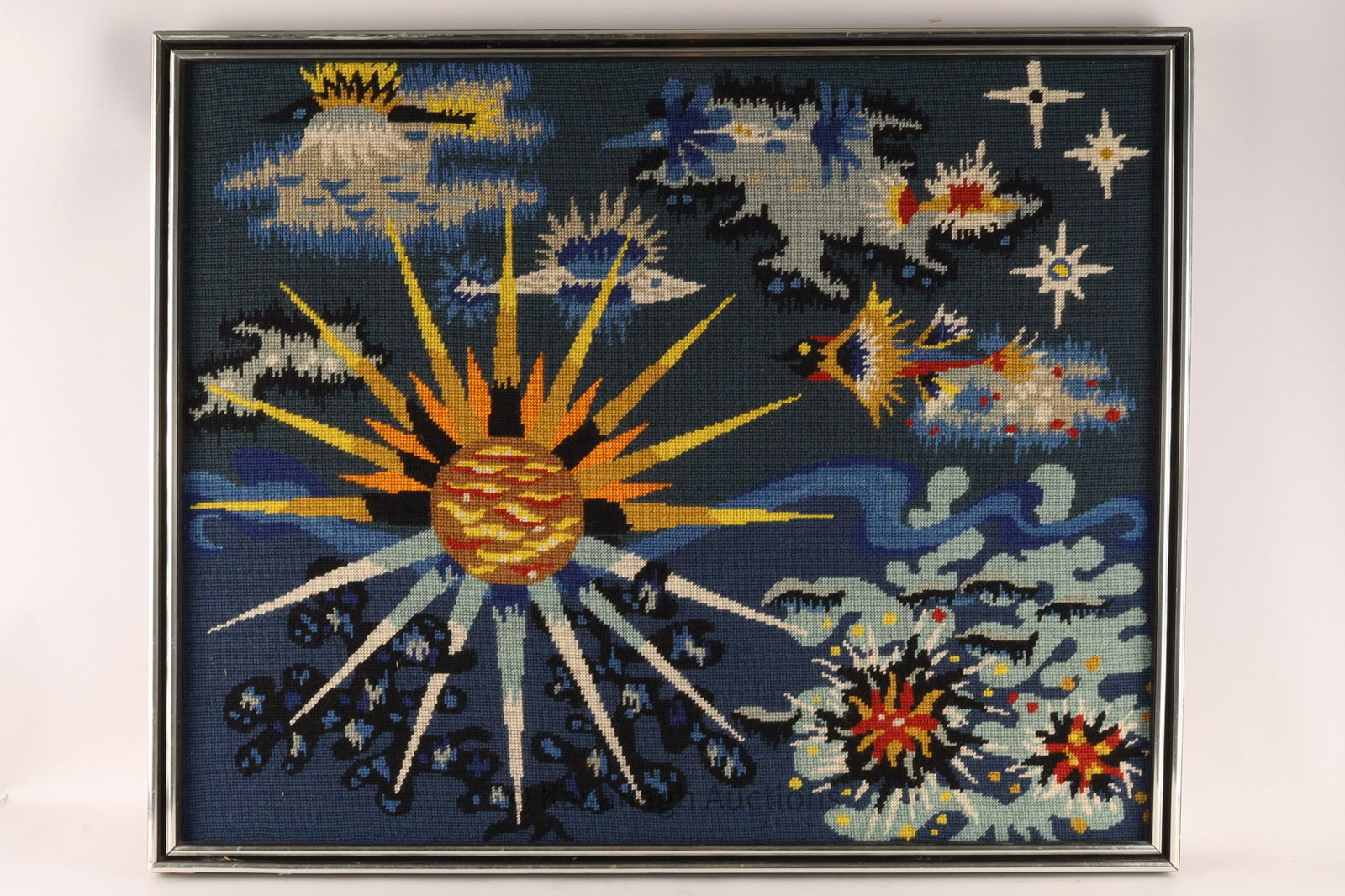 Soleil Marin MCM French Tapestry by Alain Cornic (1 of 5)