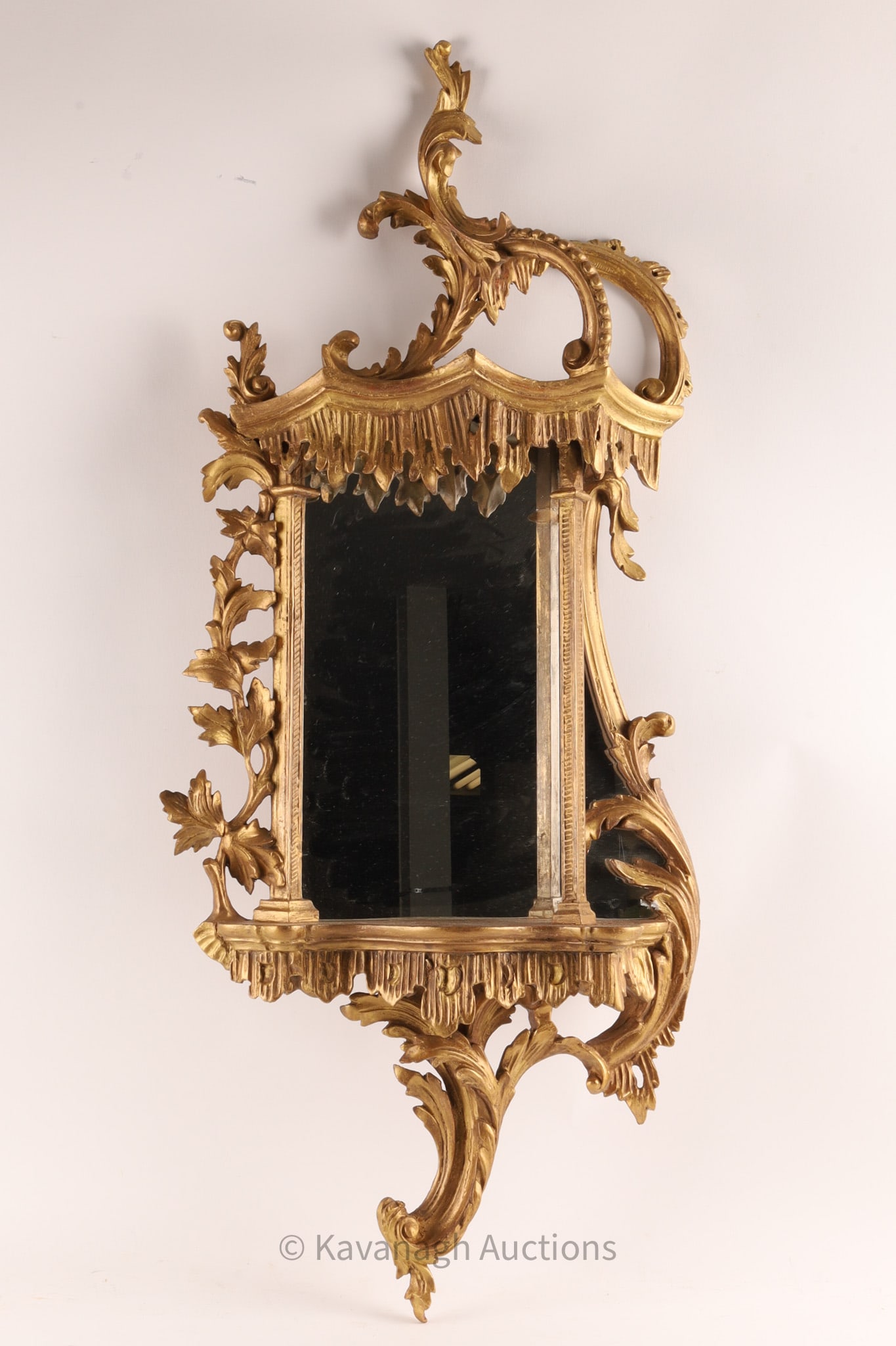 Chinese Chippendale Style Pagoda Mirror (1 of 11)