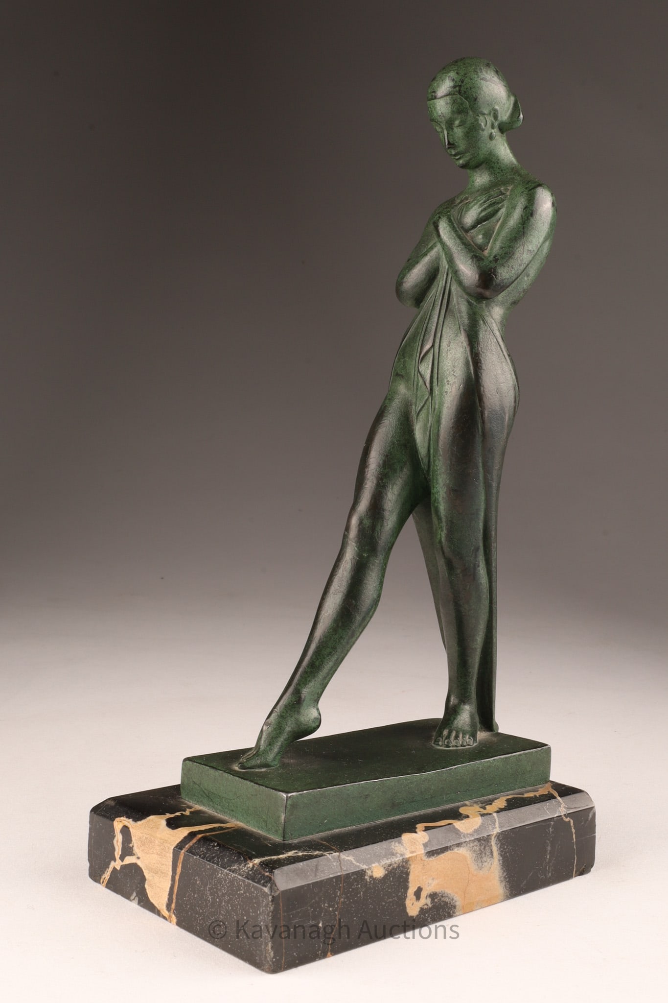 Max Le Verrier Art Deco Bronze Woman Meditation (1 of 10)