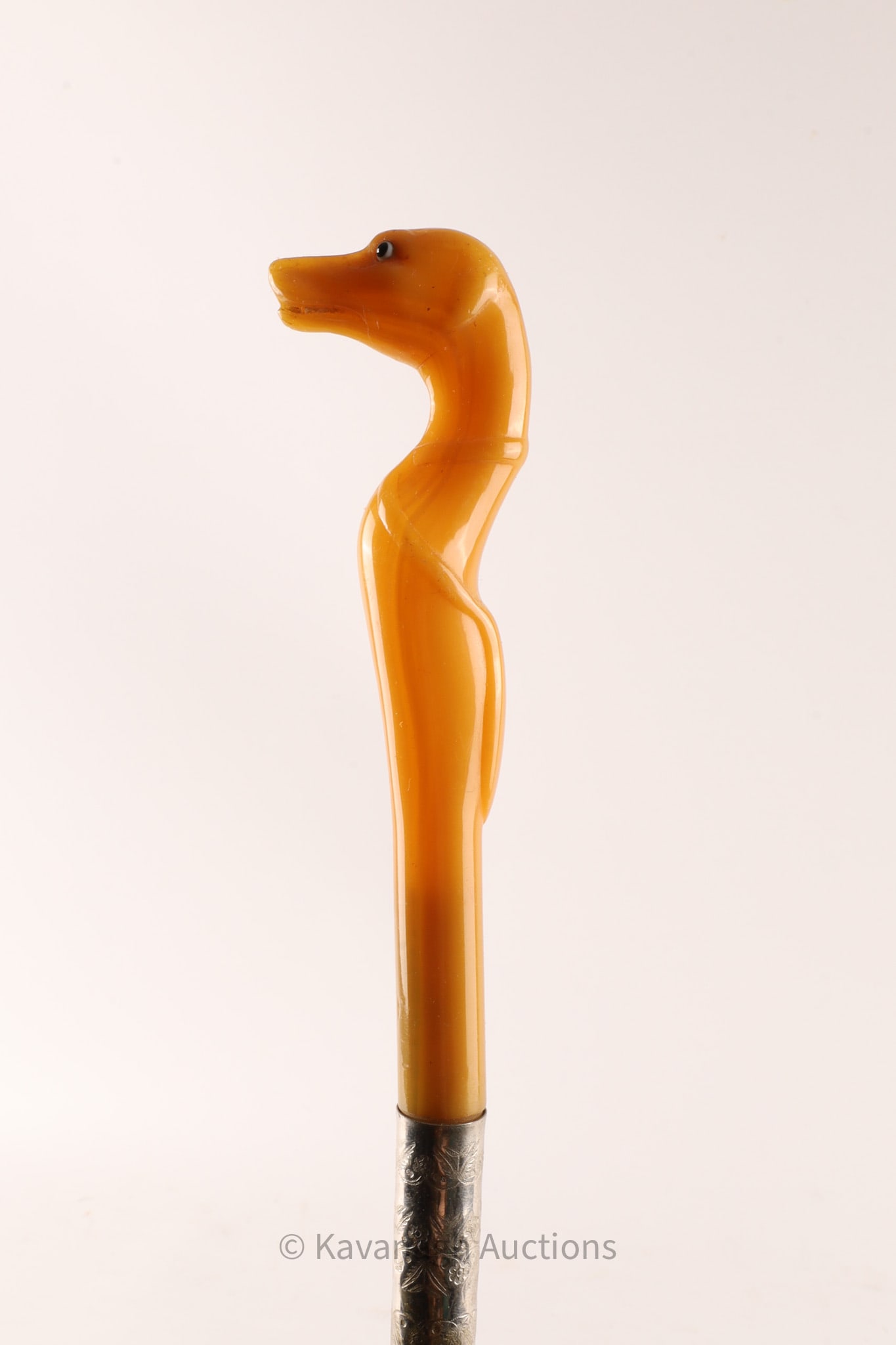 Bakelite Whippet Dog Head Buggy Riding Crop (1 of 10)