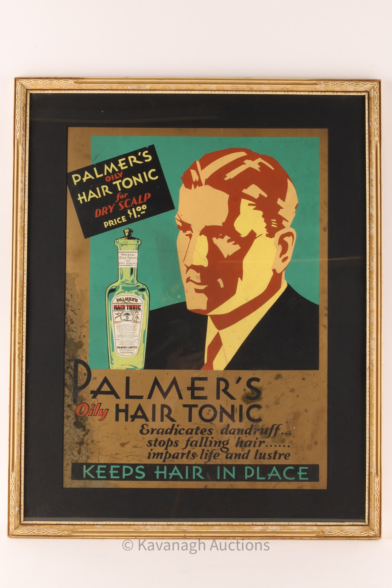 1920s Palmer's Oily Hair Tonic Advertisement Poster (1 of 5)
