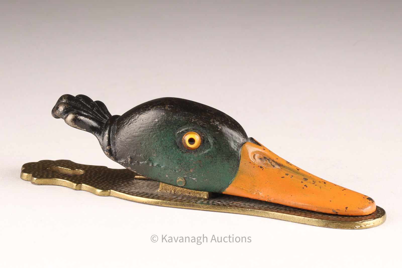Antique Judd Cast Iron Duck Head Paper Clip (1 of 6)