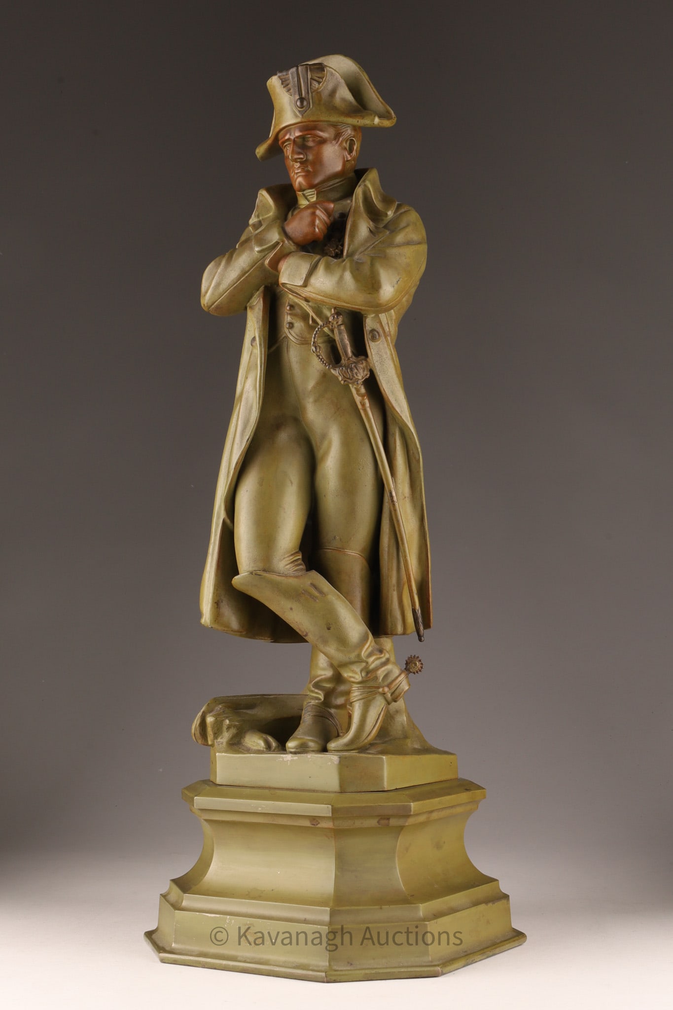 Bradley and Hubbard Bronze Napoleon Statue after Emile Picault (1 of 10)