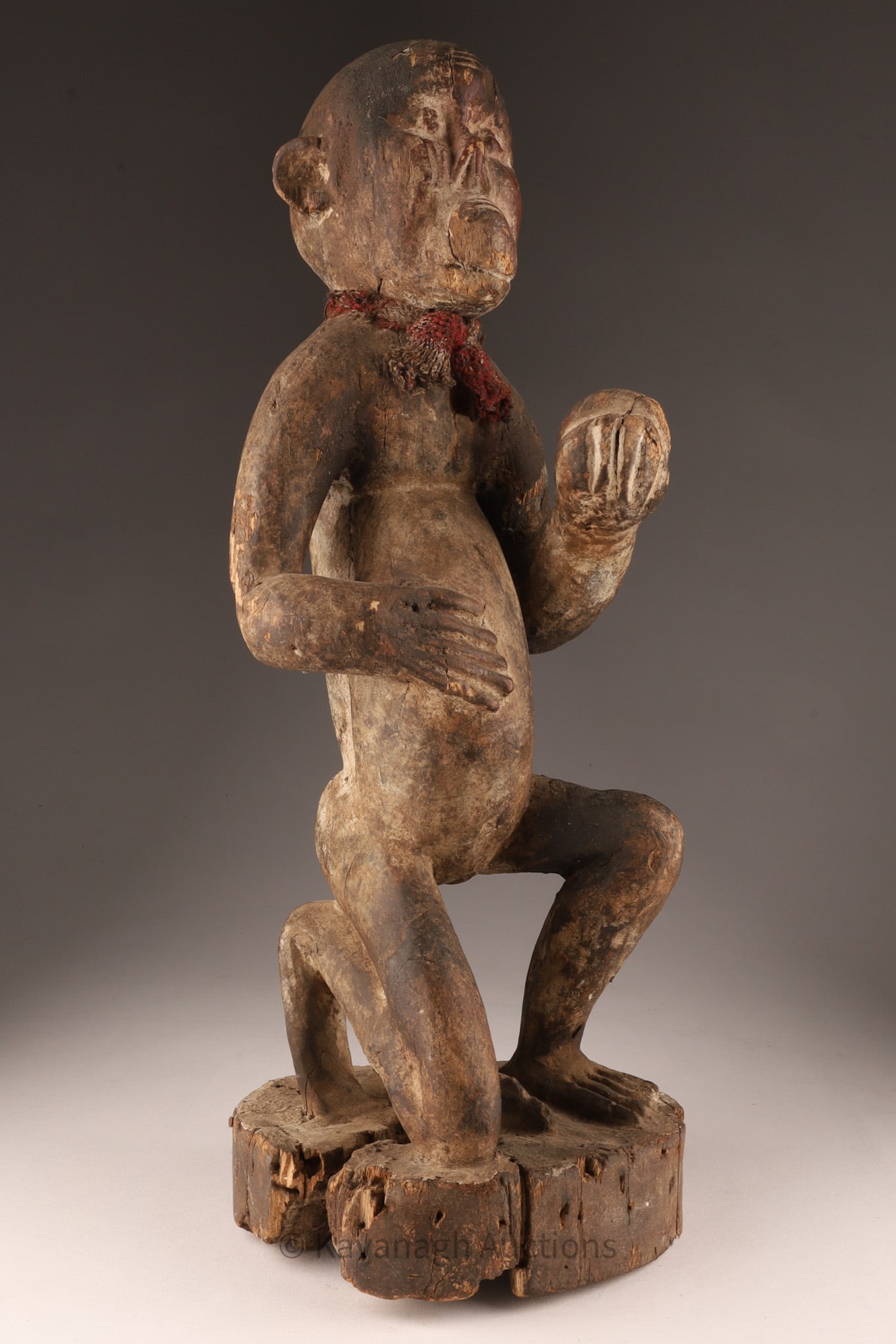 Wood Baule Monkey Figure of Gbekre, Ivory Coast (1 of 12)