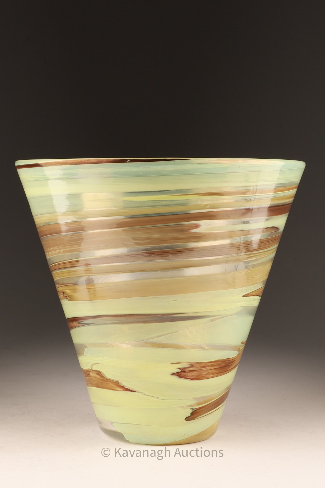 1940s Carlo Scarpa for Venini Murano "Pennellate" Art Glass Vase (1 of 10)