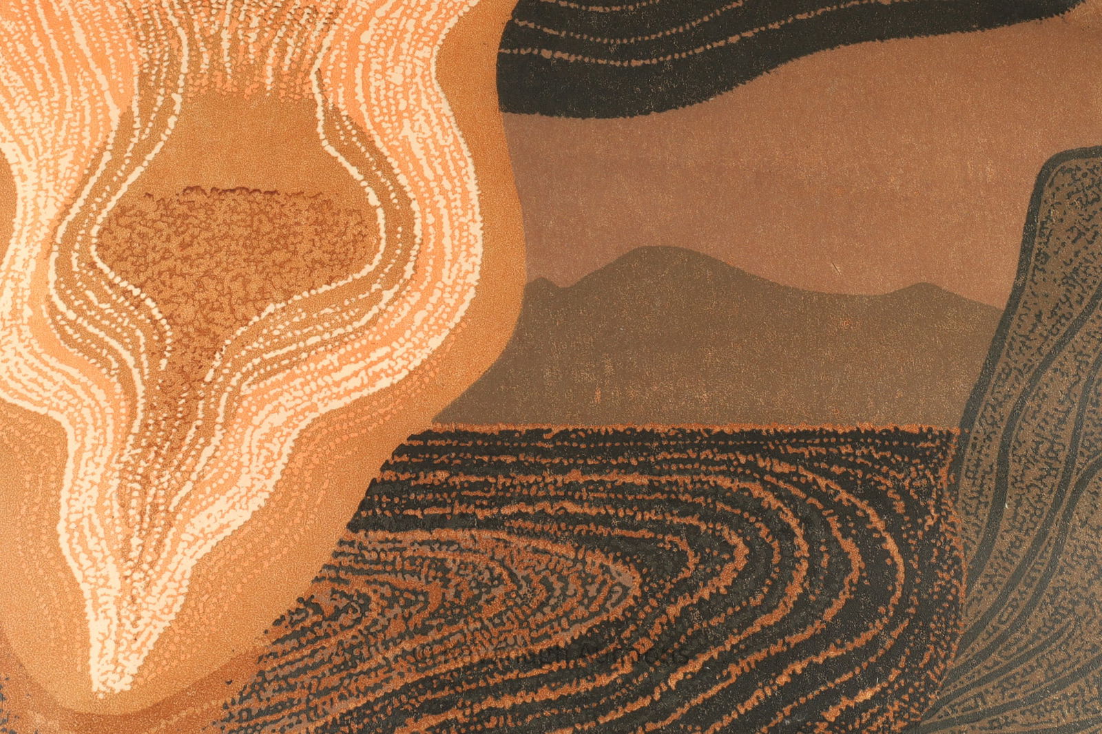 Stanley Lewis (Canadian, 1930- 2006) Coloured Woodcut Carnival of Life 1967: Stanley Lewis (Canadian, 1930- 2006) Abstract Coloured Woodcut on Japanese Paper Carnival of Life 1967. Image measuring 15 inches H x 21 W, Signed lower right, numbered 21/35. Unframed.